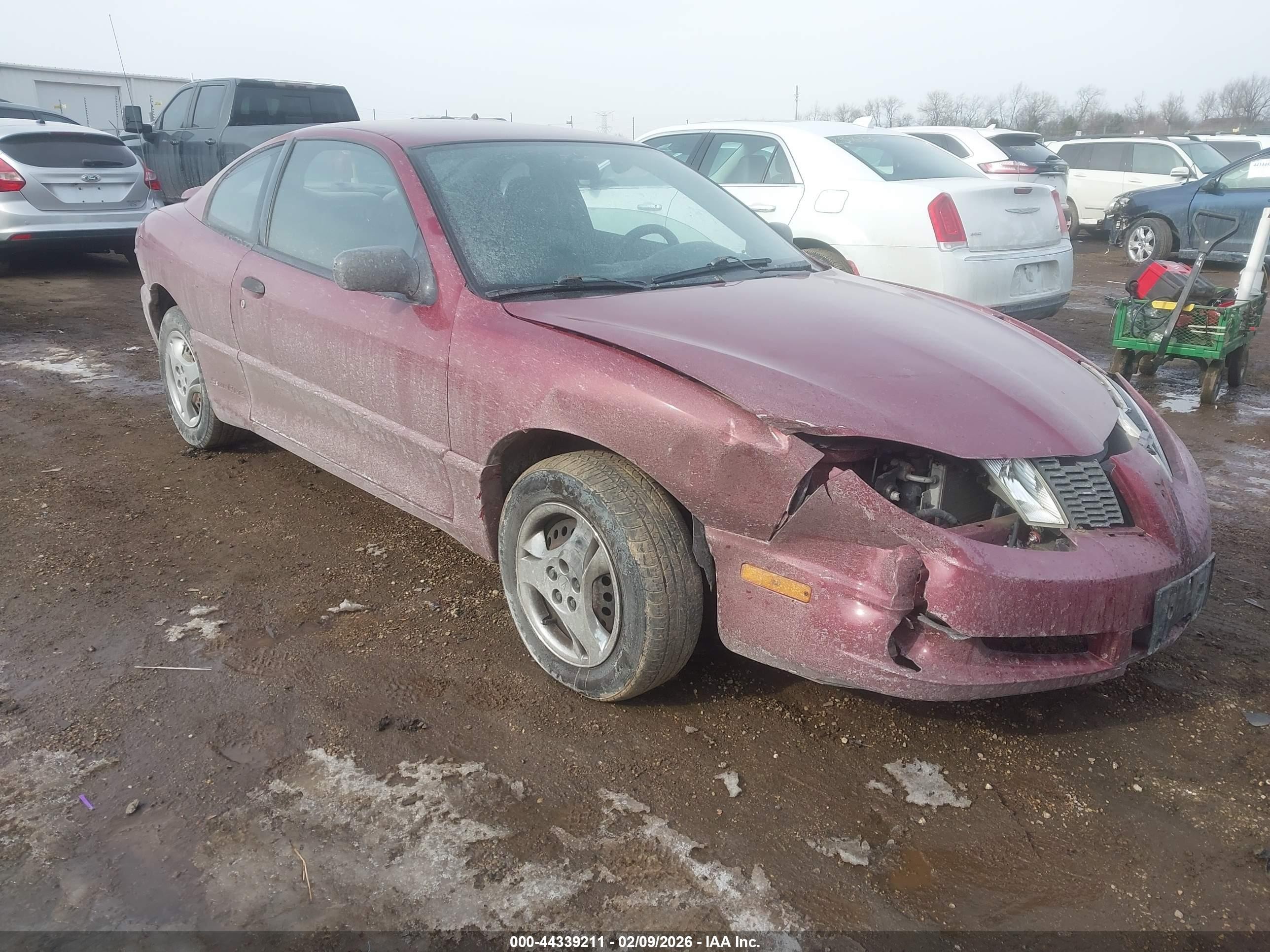 2005 Pontiac Sunfire   Maroon vin: 3G2JB12FX5S185832