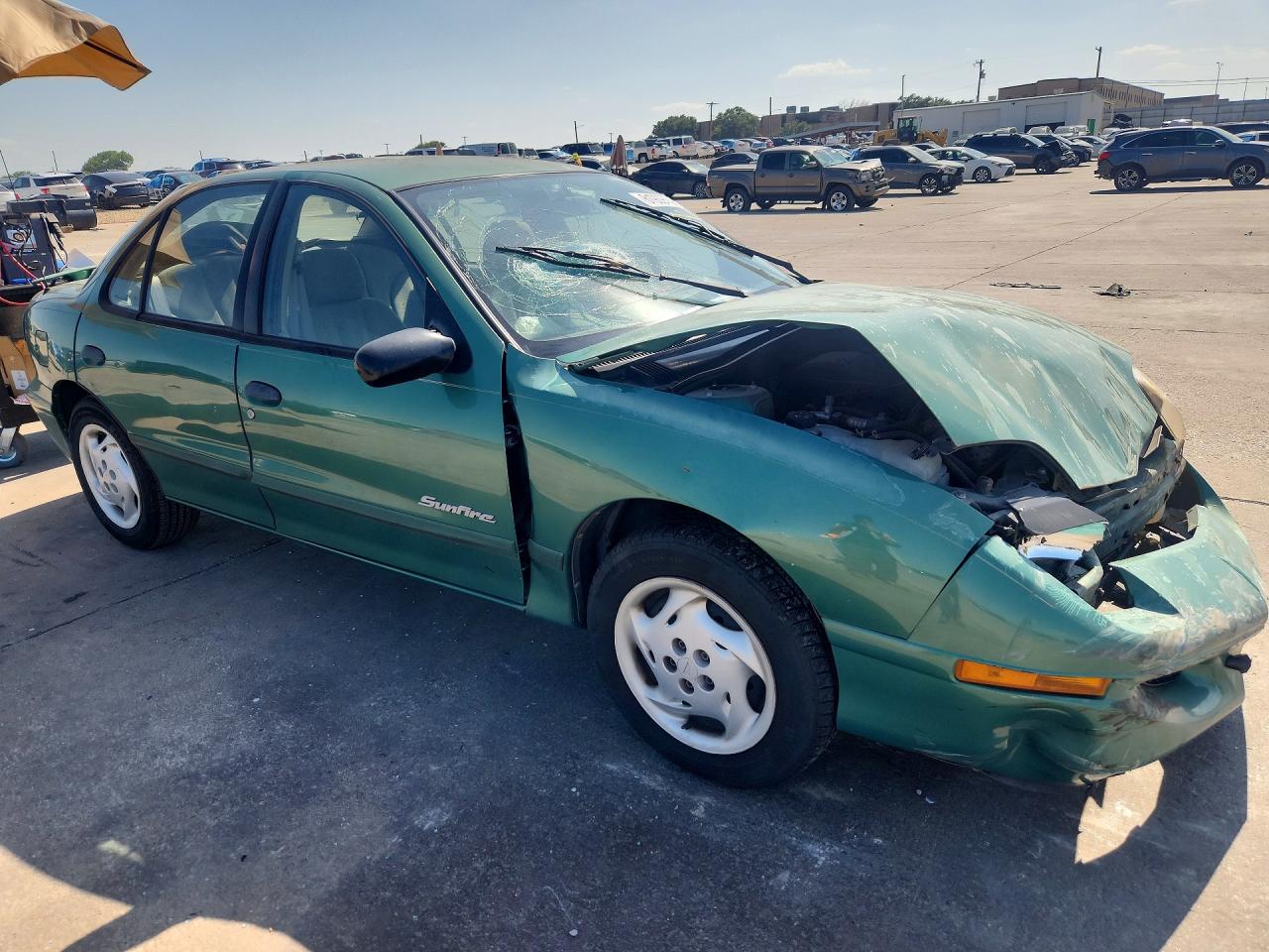 1999 Pontiac Sunfire Se Green vin: 3G2JB5241XS801944