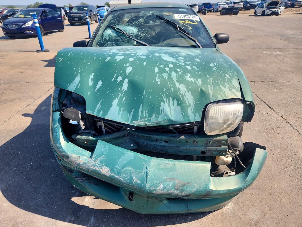 1999 Pontiac Sunfire Se Green vin: 3G2JB5241XS801944