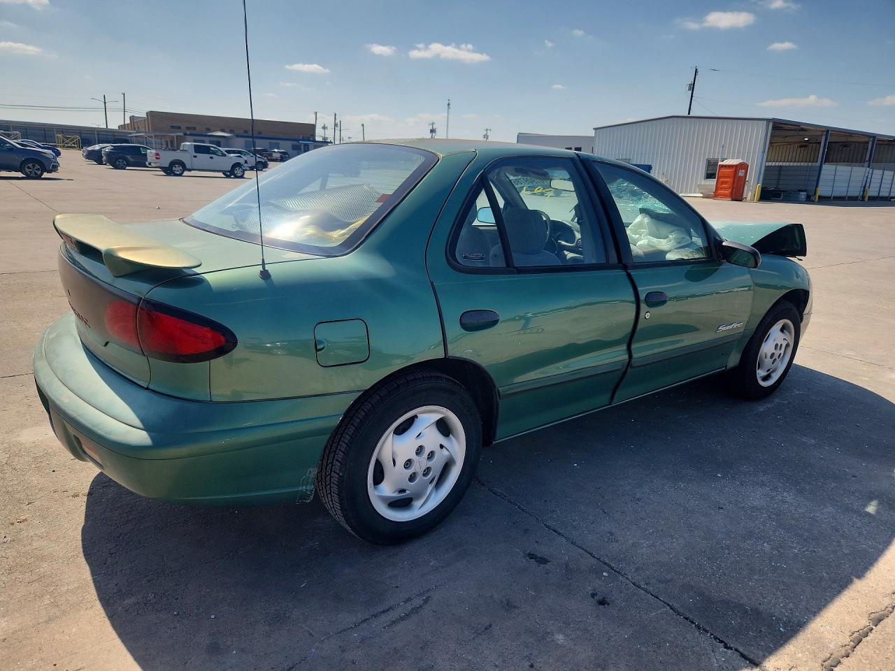 1999 Pontiac Sunfire Se Green vin: 3G2JB5241XS801944