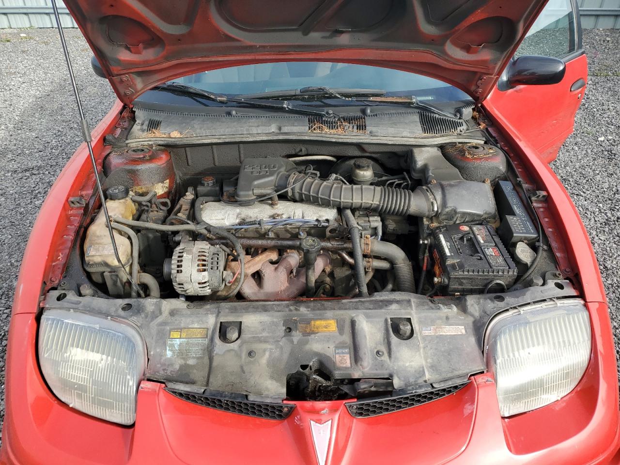 2001 Pontiac Sunfire Se Red vin: 3G2JB52491S145113