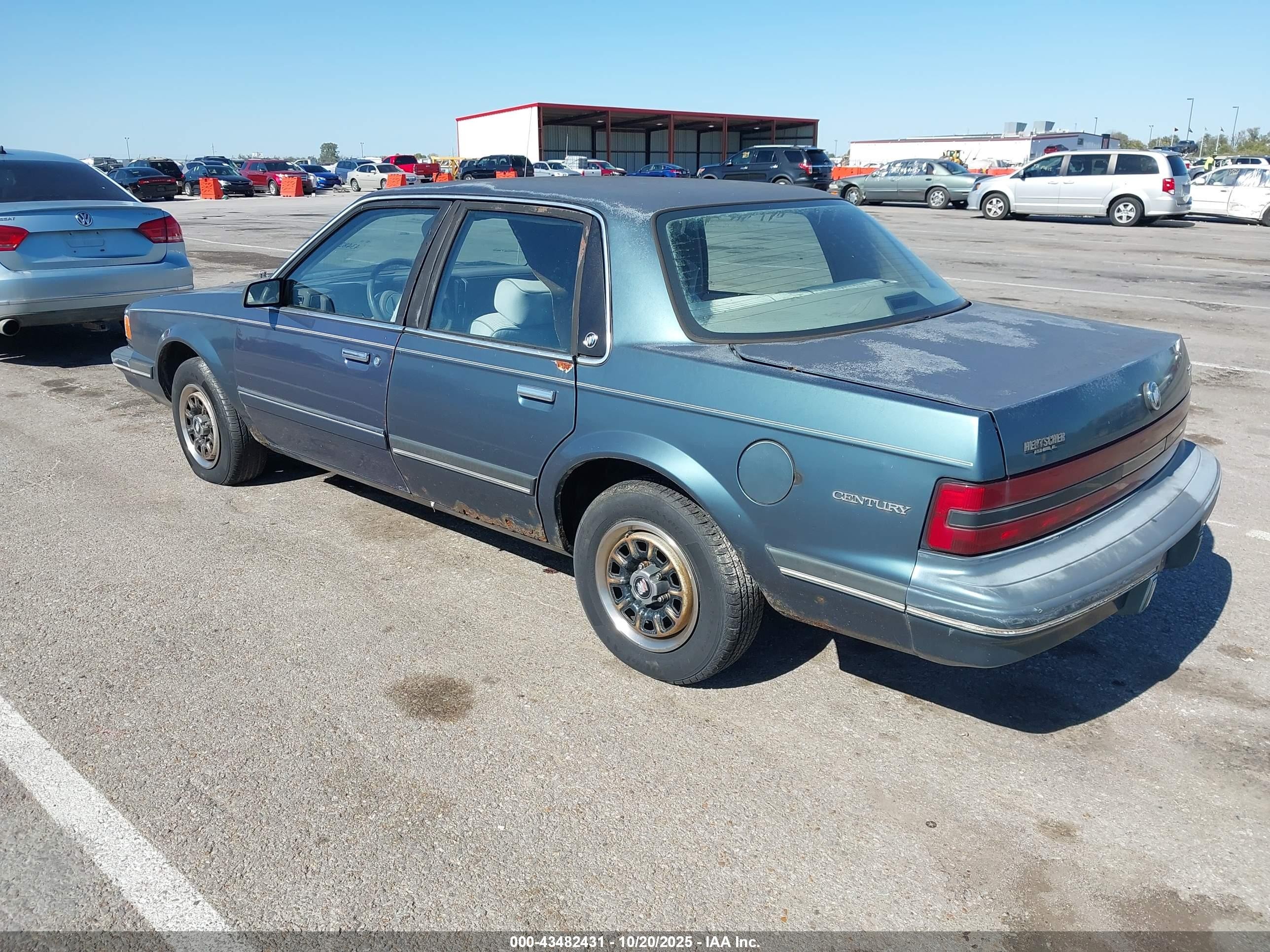 1993 Buick Century Special Blue vin: 3G4AG55N0PS627216