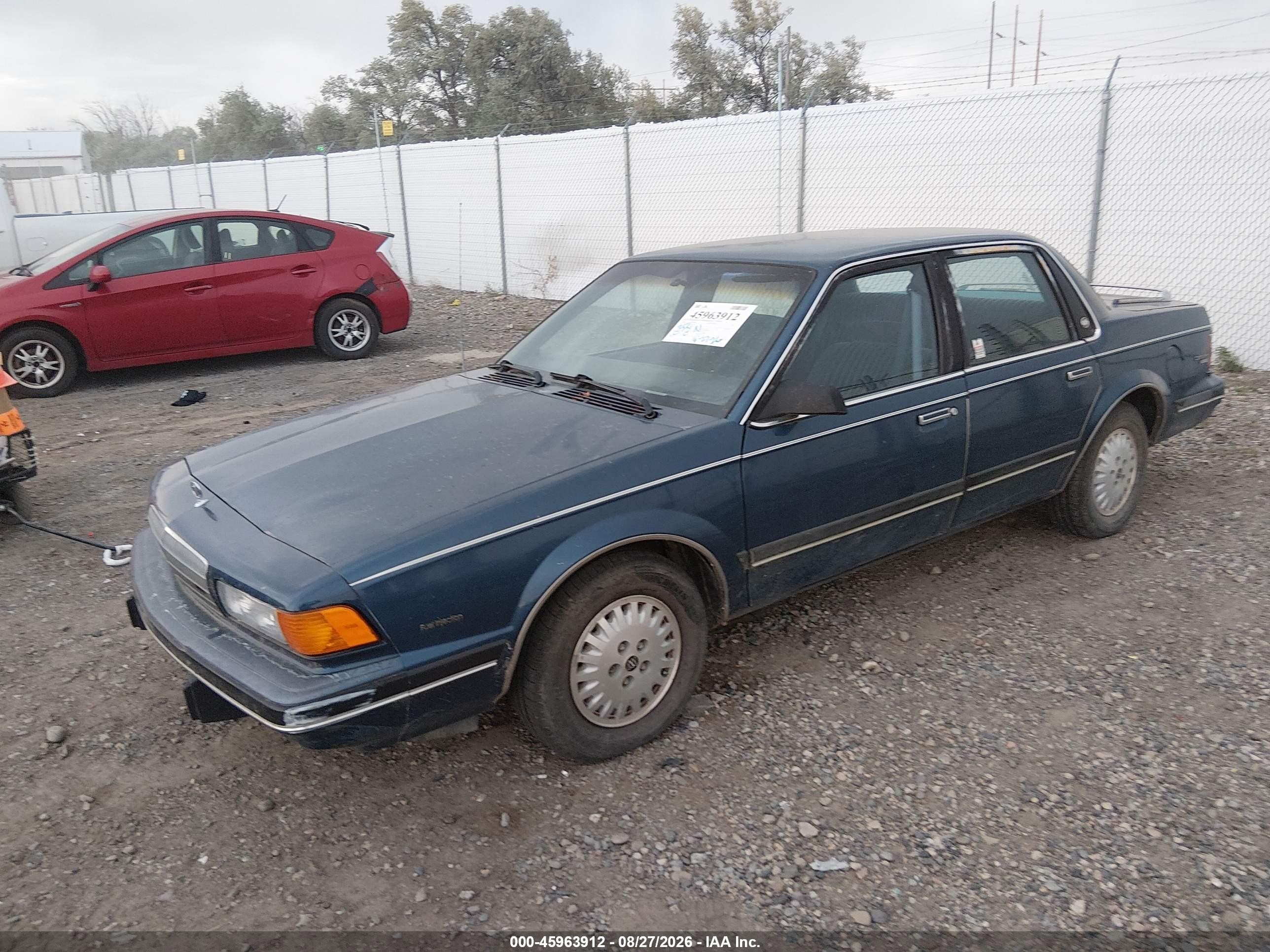 1990 Buick Century Limited Blue vin: 3G4AL54R1LS604229