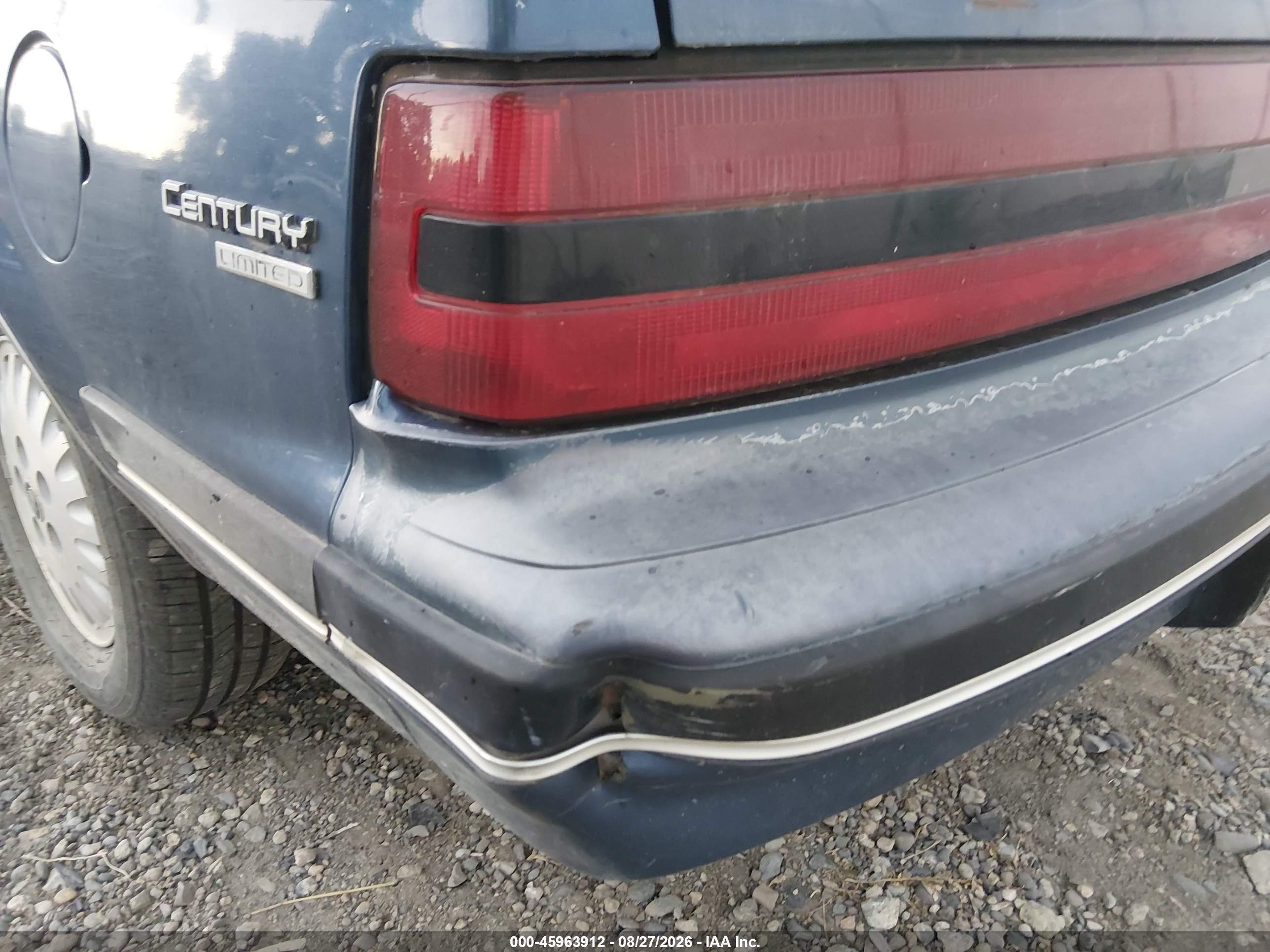 1990 Buick Century Limited Blue vin: 3G4AL54R1LS604229