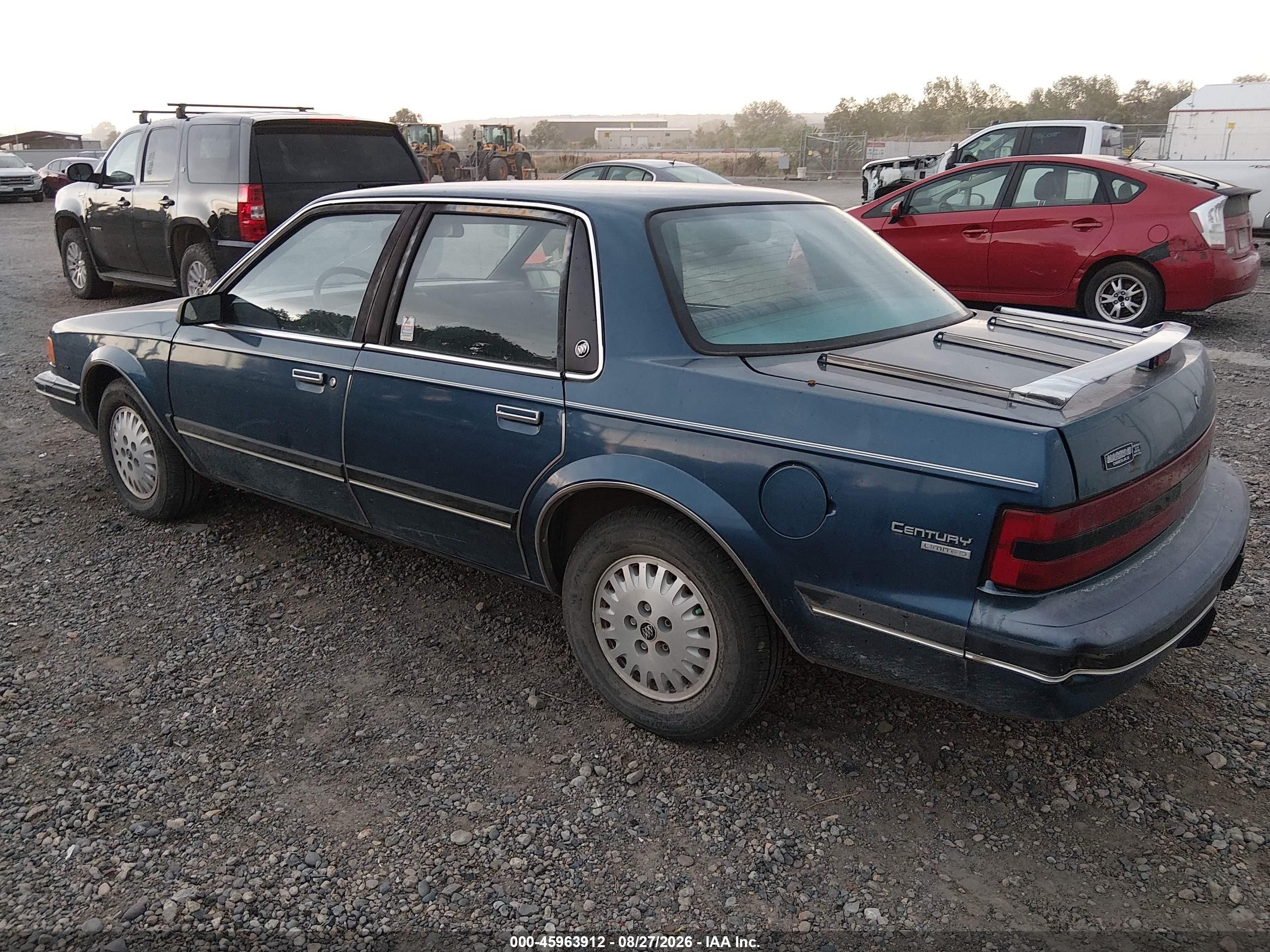 1990 Buick Century Limited Blue vin: 3G4AL54R1LS604229