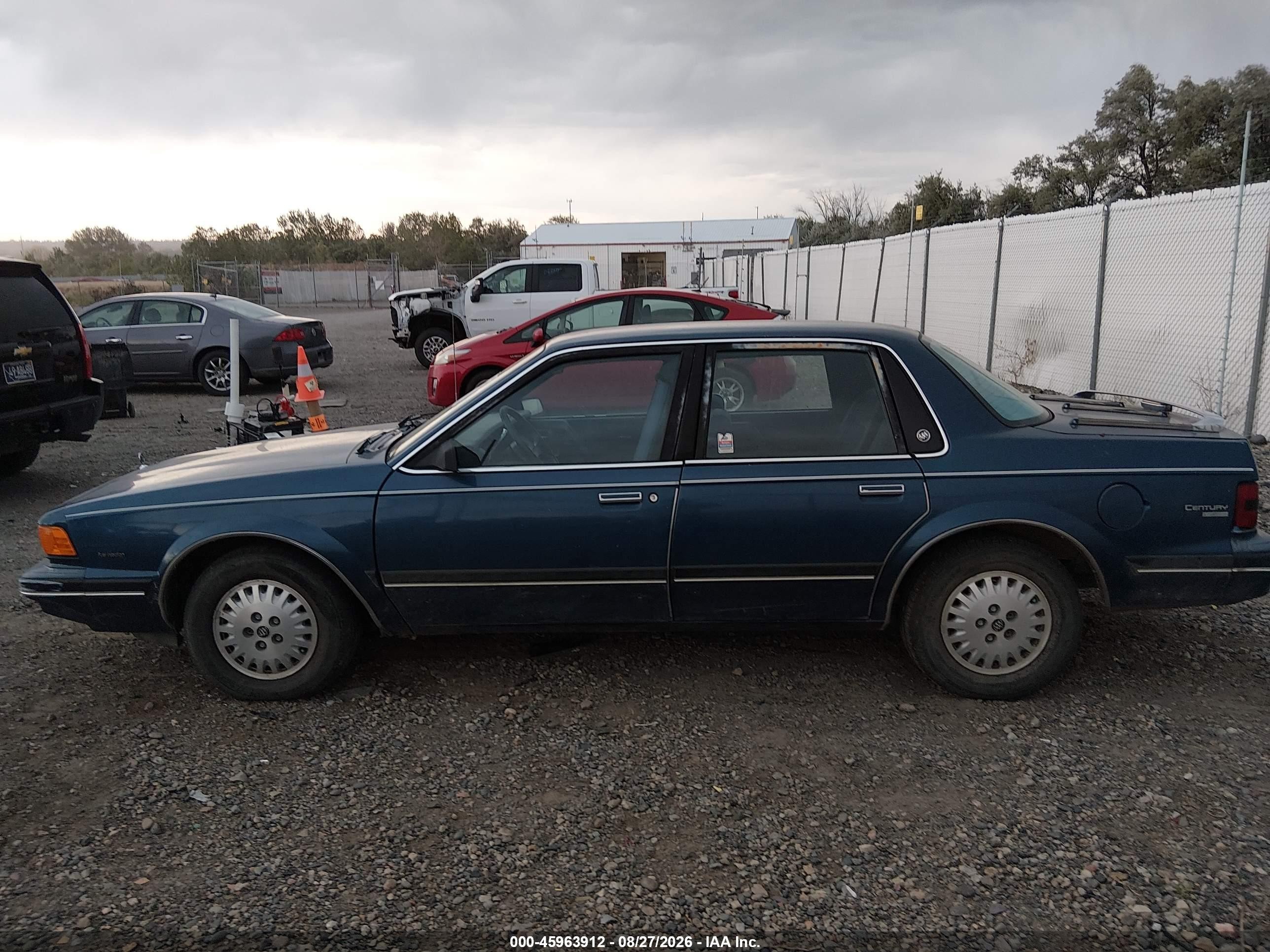 1990 Buick Century Limited Blue vin: 3G4AL54R1LS604229