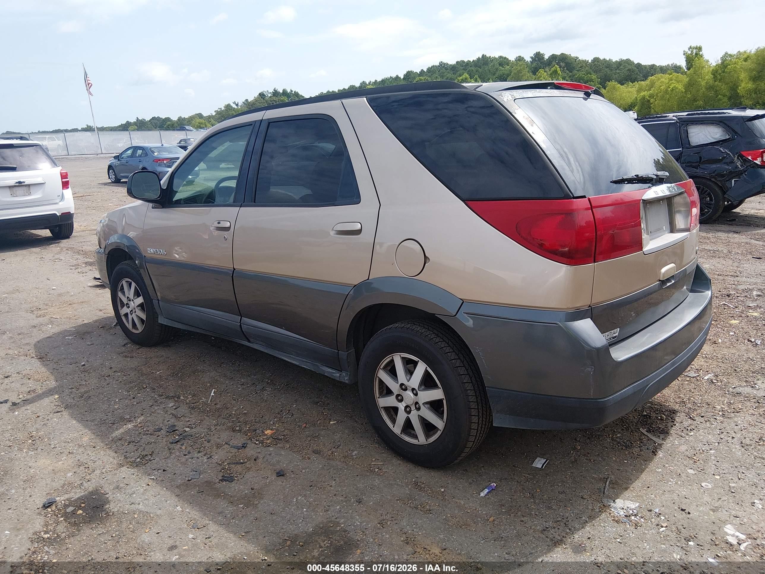 2003 Buick Rendezvous Cx Gold vin: 3G5DA03E13S597279
