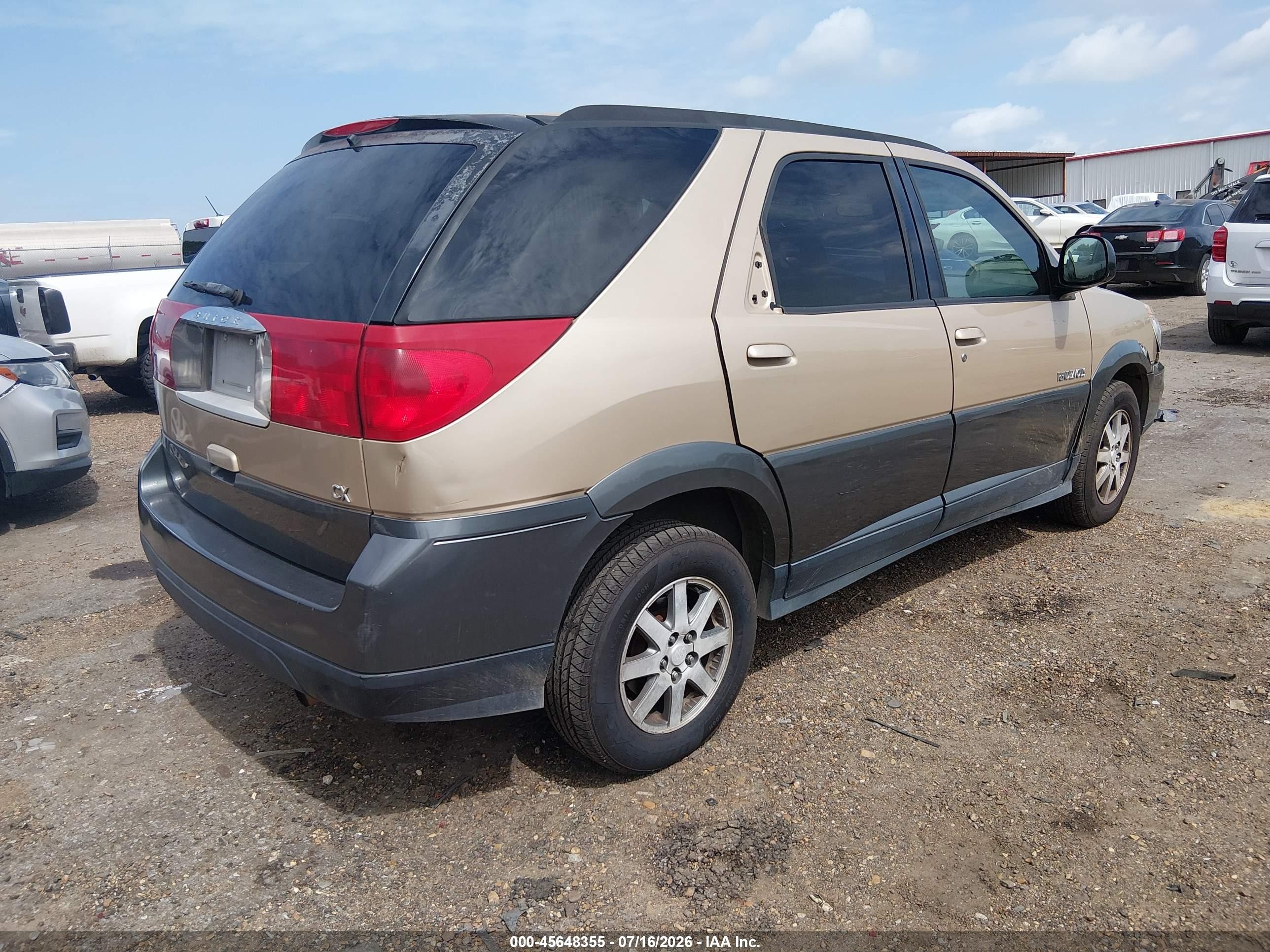 2003 Buick Rendezvous Cx Gold vin: 3G5DA03E13S597279
