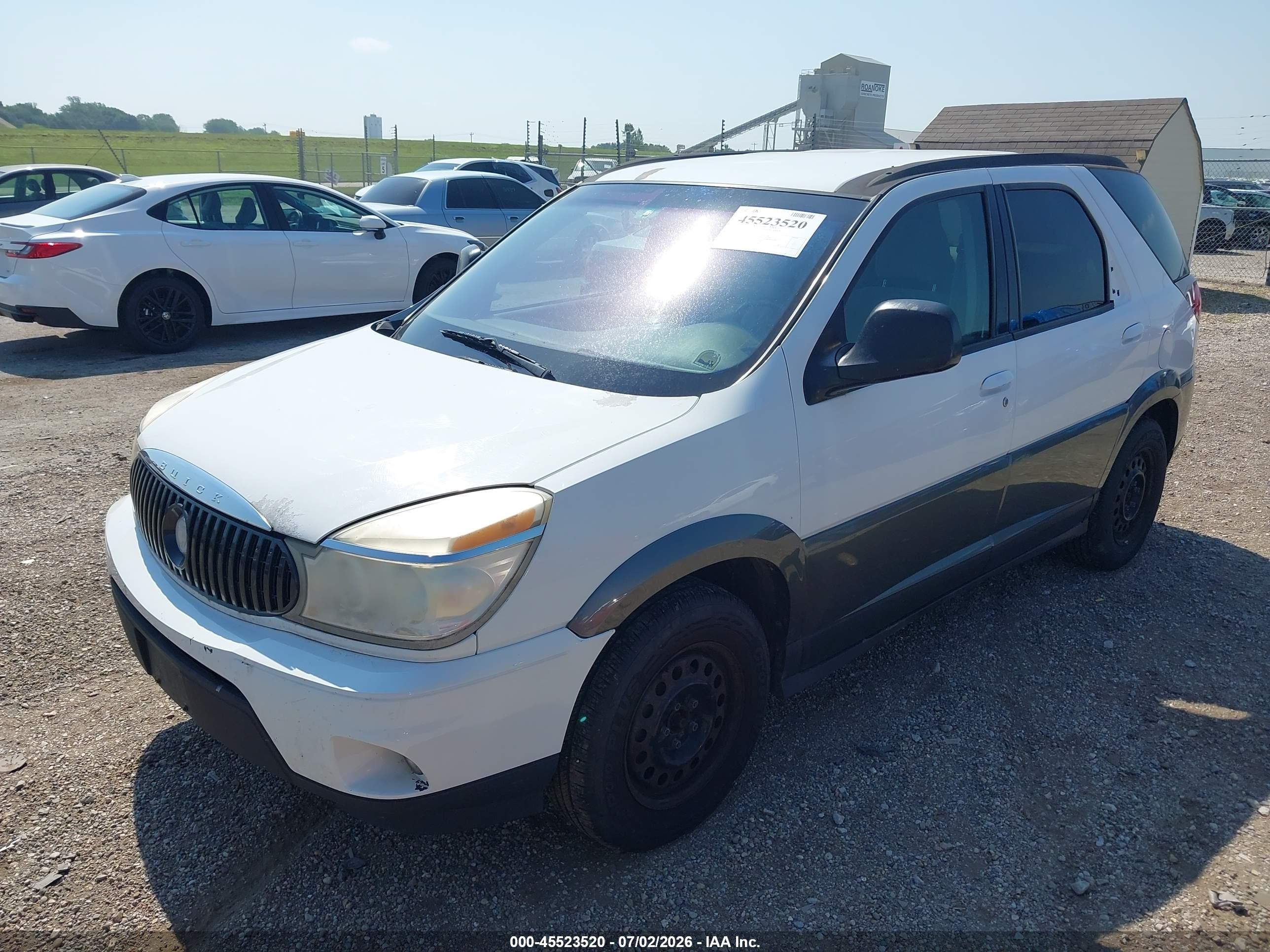 2004 Buick Rendezvous Cx White vin: 3G5DA03E24S509471
