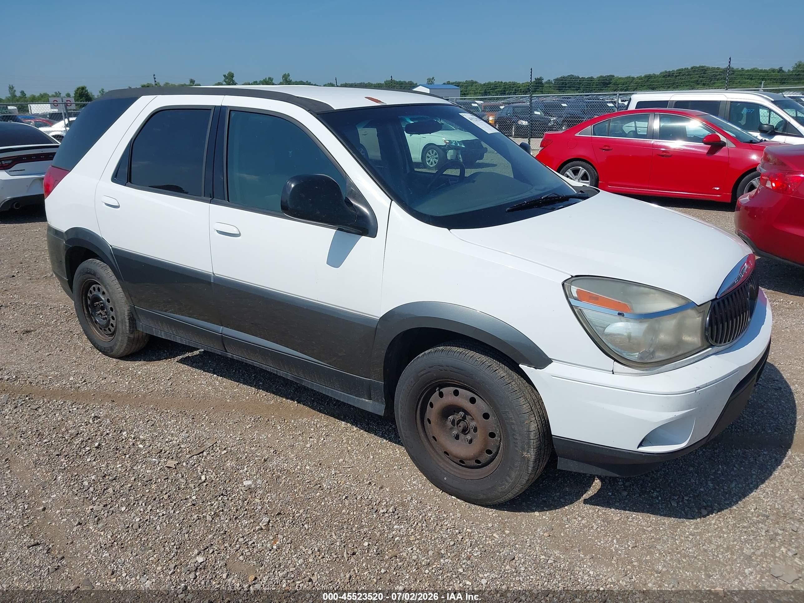 2004 Buick Rendezvous Cx White vin: 3G5DA03E24S509471