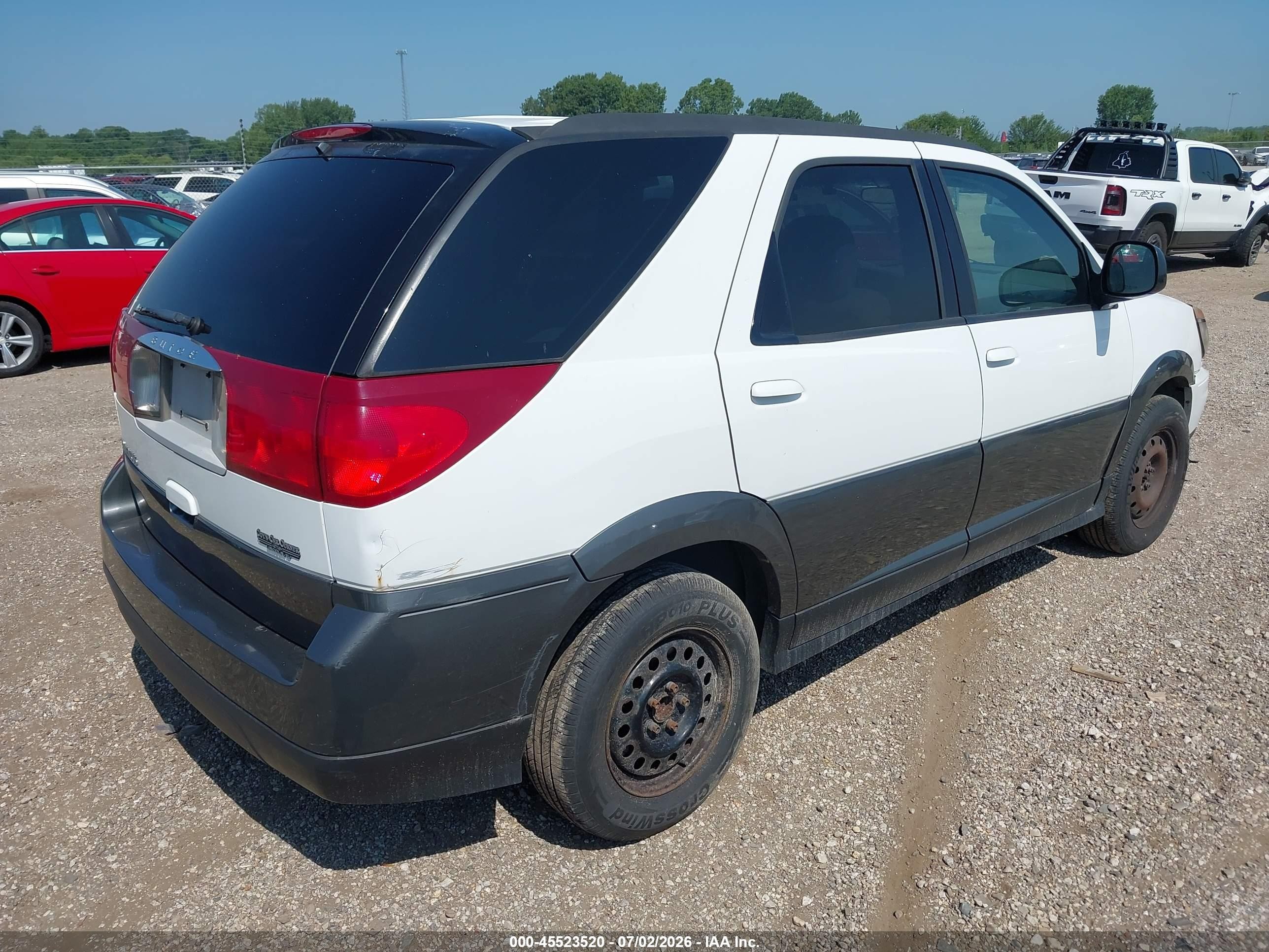 2004 Buick Rendezvous Cx White vin: 3G5DA03E24S509471