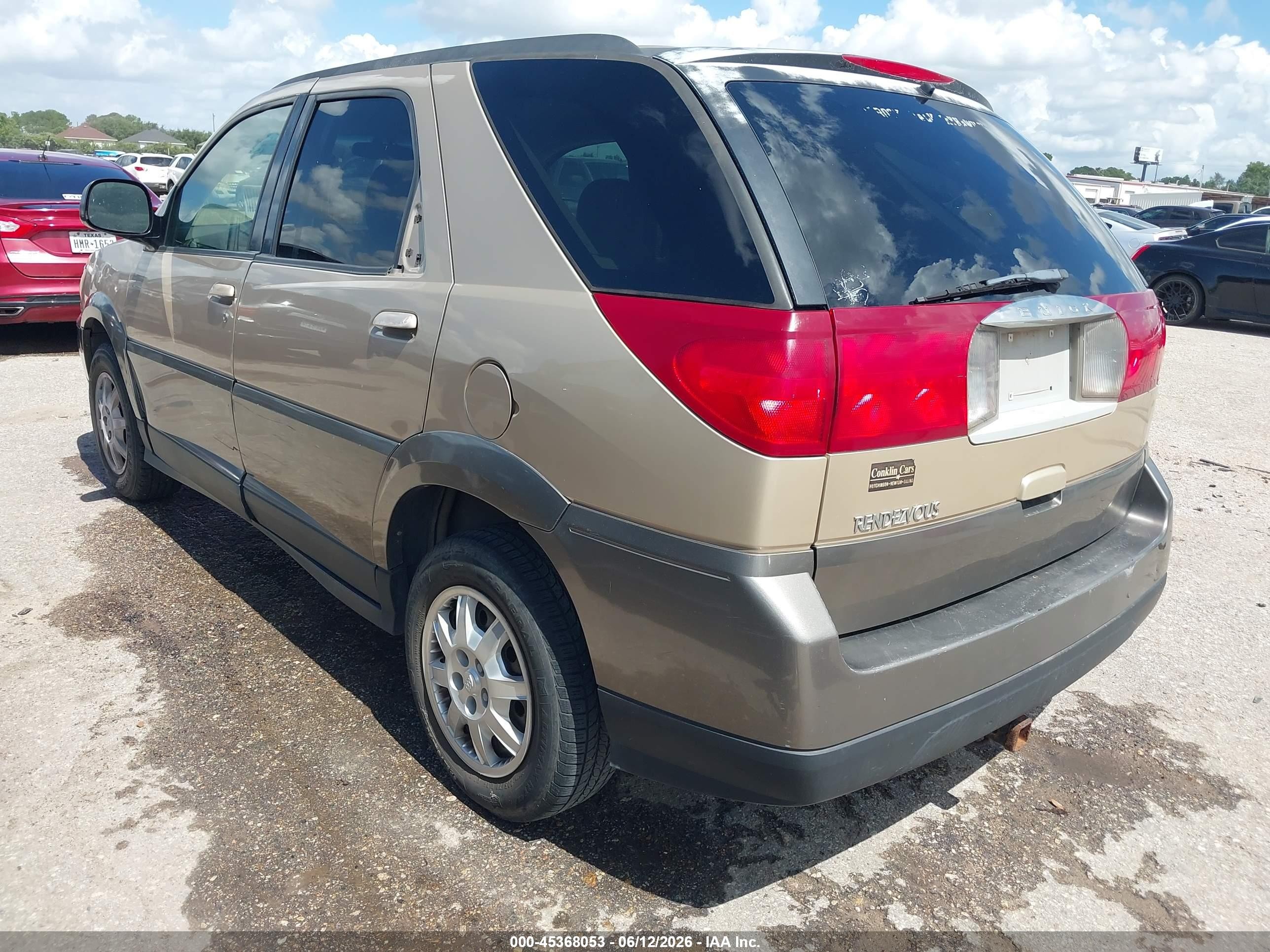 2004 Buick Rendezvous Cx Gold vin: 3G5DA03E34S555326