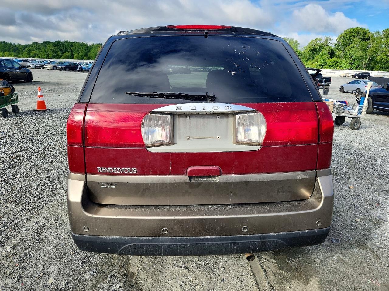 2005 Buick Rendezvous Cx Burgundy vin: 3G5DA03E35S564691