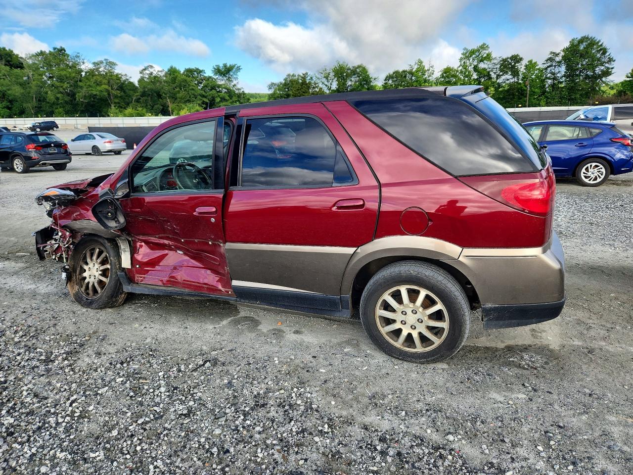 2005 Buick Rendezvous Cx Burgundy vin: 3G5DA03E35S564691