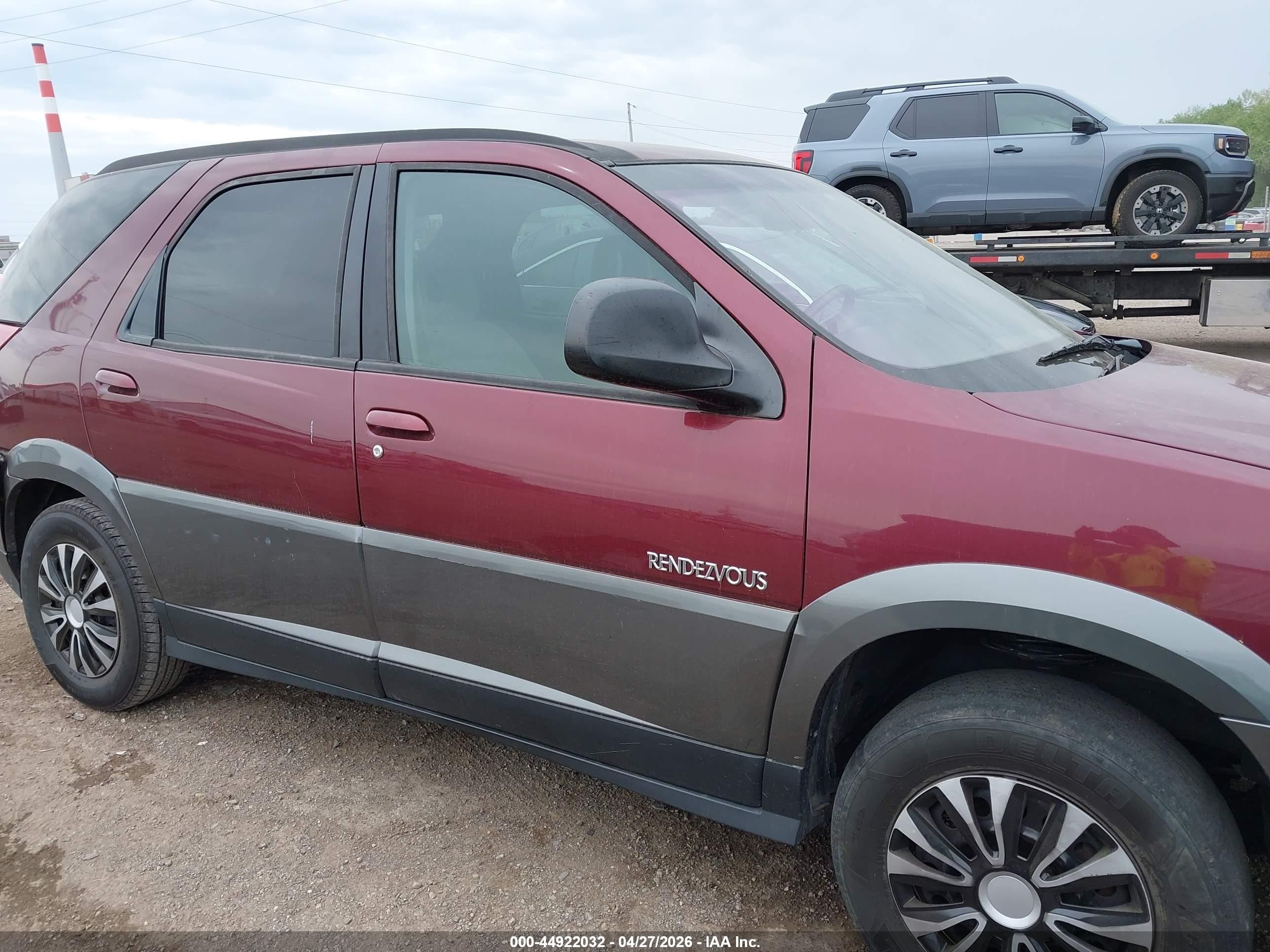 2003 Buick Rendezvous Cx Burgundy vin: 3G5DA03E43S531339