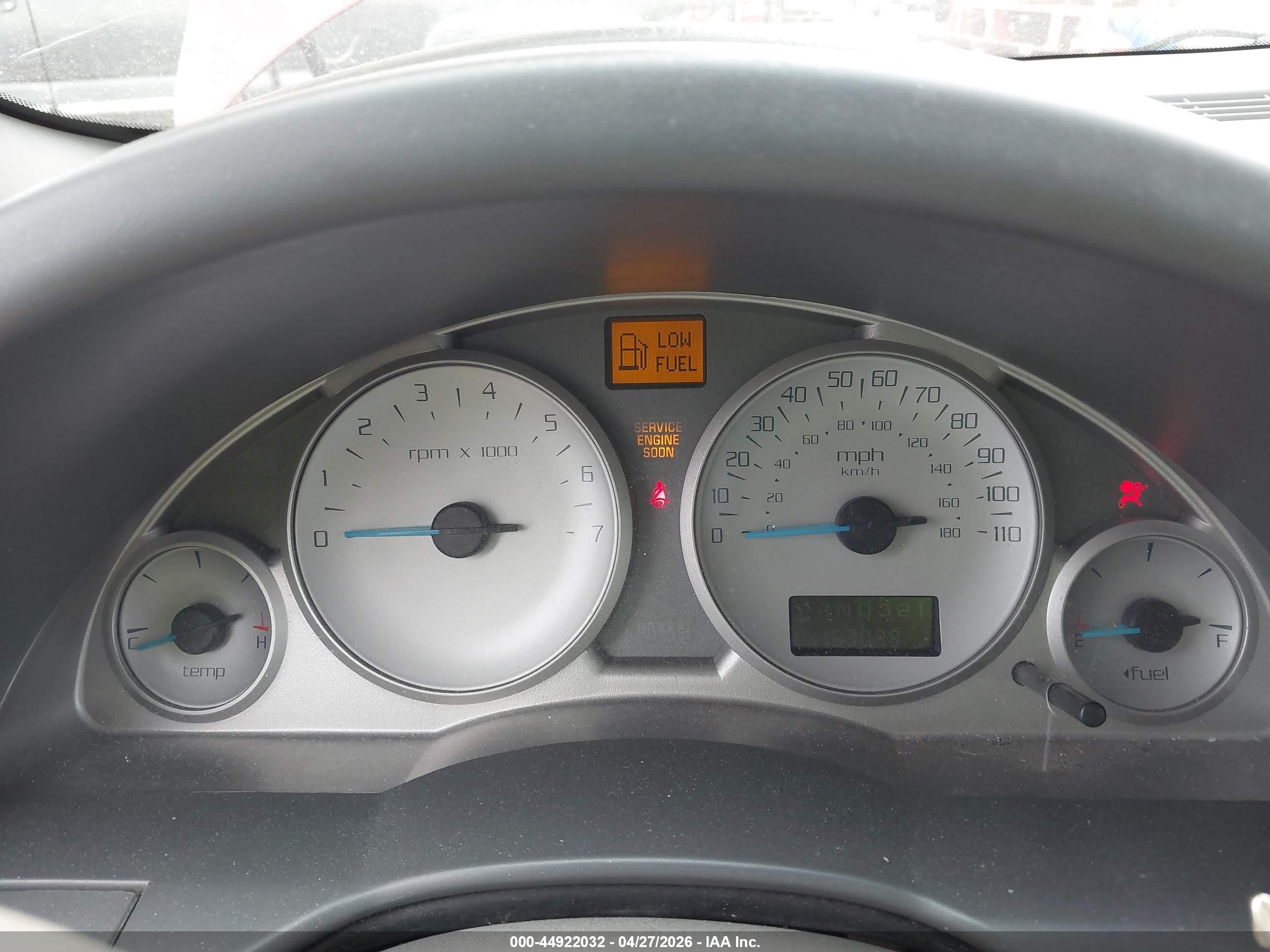 2003 Buick Rendezvous Cx Burgundy vin: 3G5DA03E43S531339