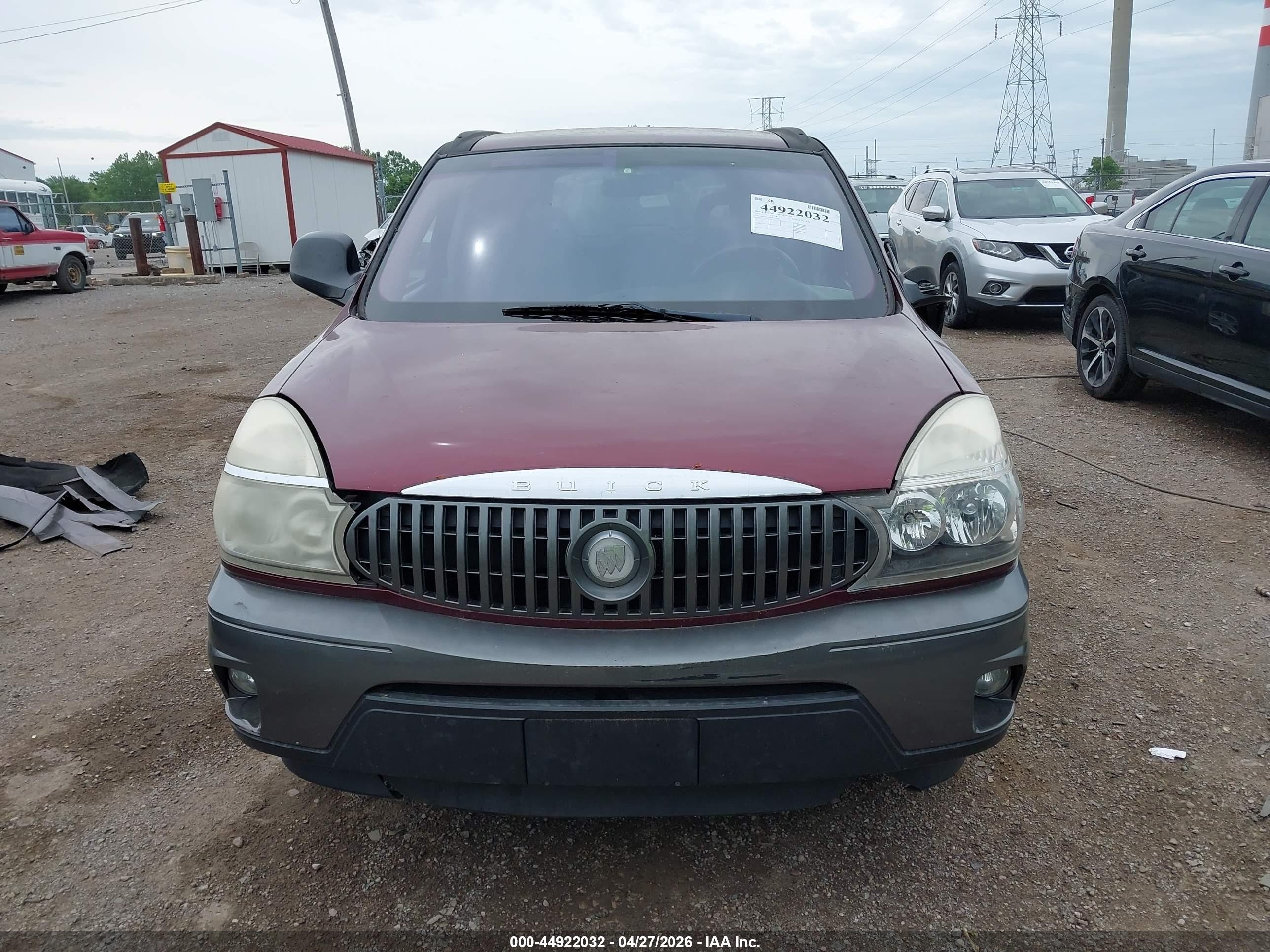 2003 Buick Rendezvous Cx Burgundy vin: 3G5DA03E43S531339