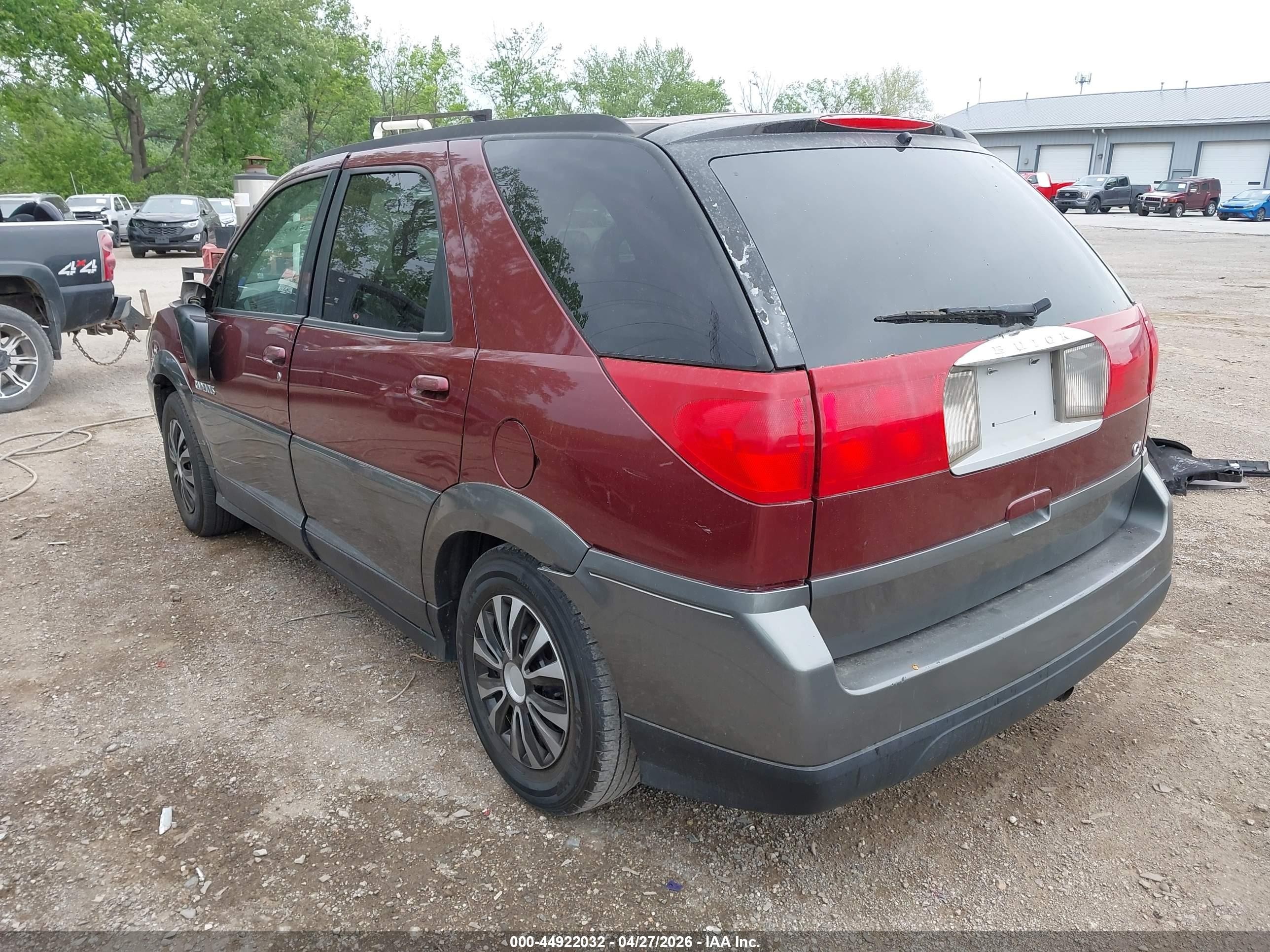 2003 Buick Rendezvous Cx Burgundy vin: 3G5DA03E43S531339