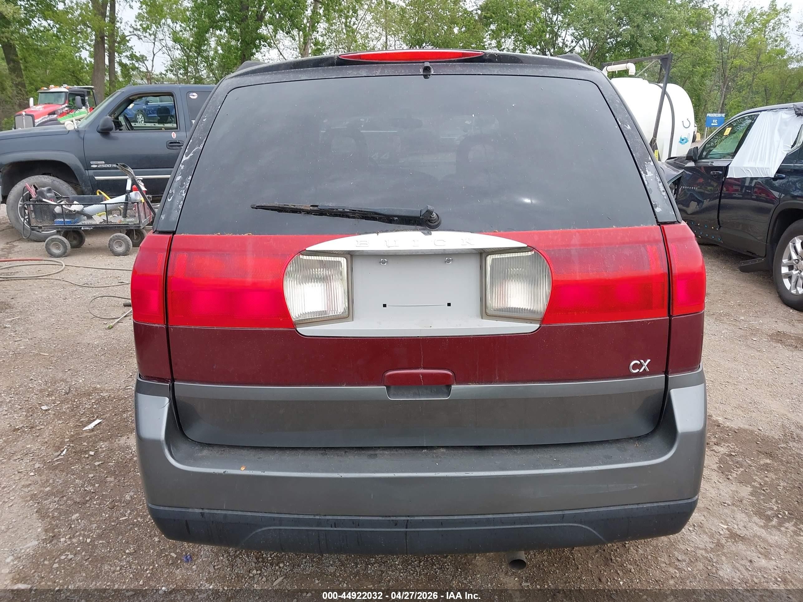 2003 Buick Rendezvous Cx Burgundy vin: 3G5DA03E43S531339