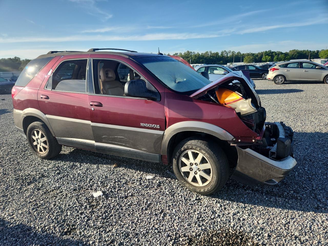 2003 Buick Rendezvous Cx Burgundy vin: 3G5DA03E43S570593