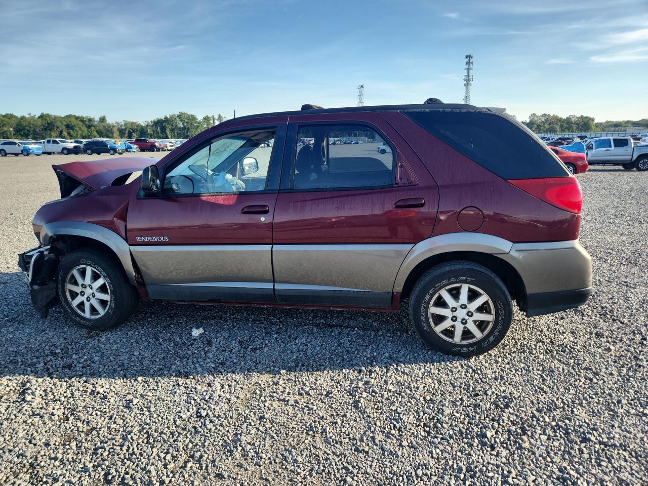 2003 Buick Rendezvous Cx Burgundy vin: 3G5DA03E43S570593