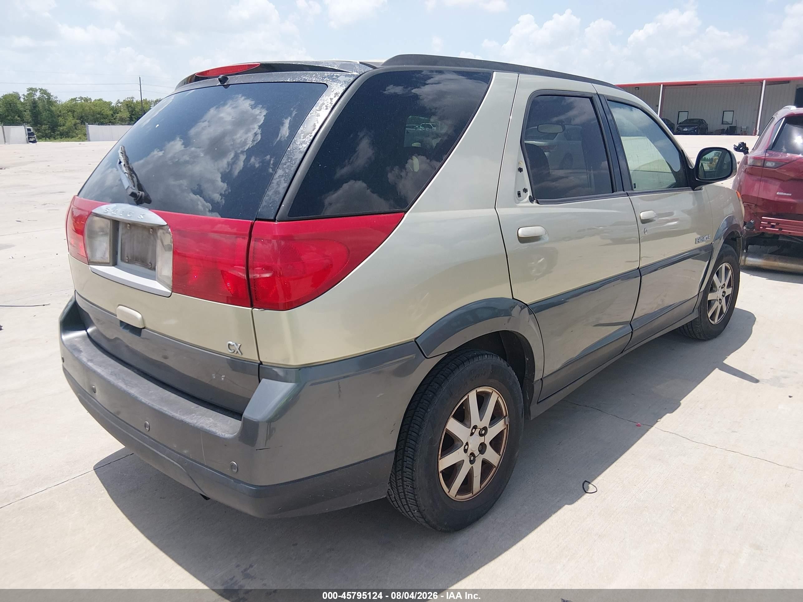 2003 Buick Rendezvous Cx Золотой vin: 3G5DA03E43S584588