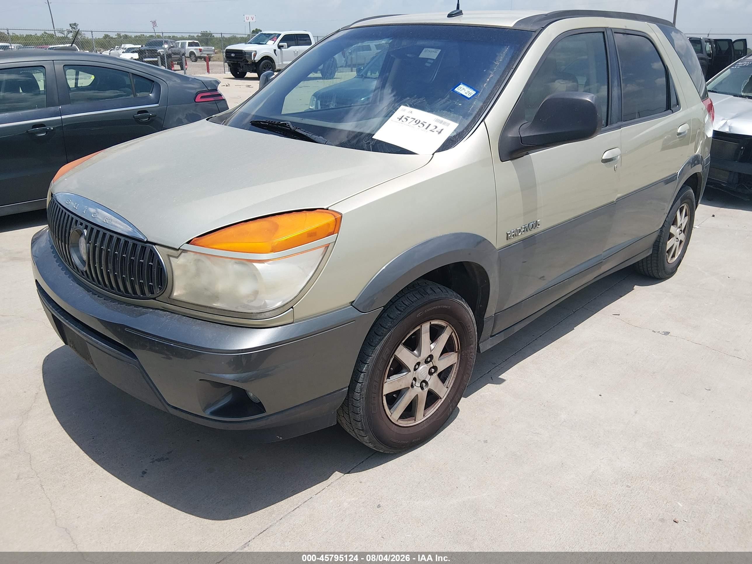 2003 Buick Rendezvous Cx Золотой vin: 3G5DA03E43S584588