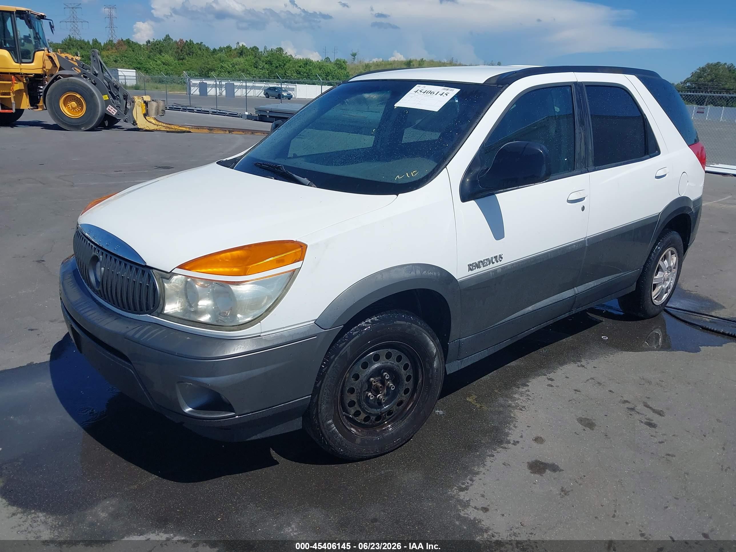 2003 Buick Rendezvous Cx White vin: 3G5DA03E43S597597