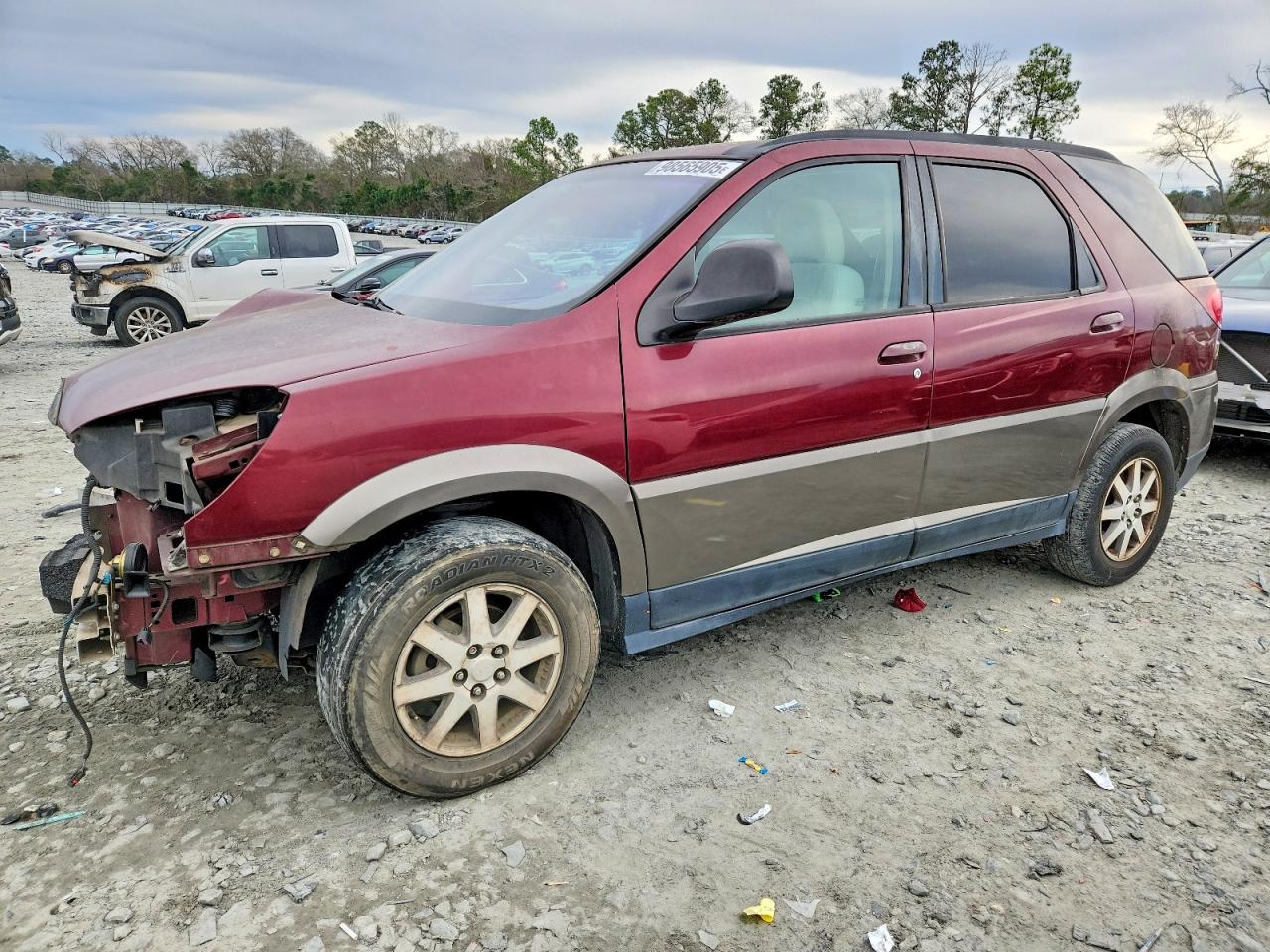 2004 Buick Rendezvous Cx Burgundy vin: 3G5DA03E44S596256