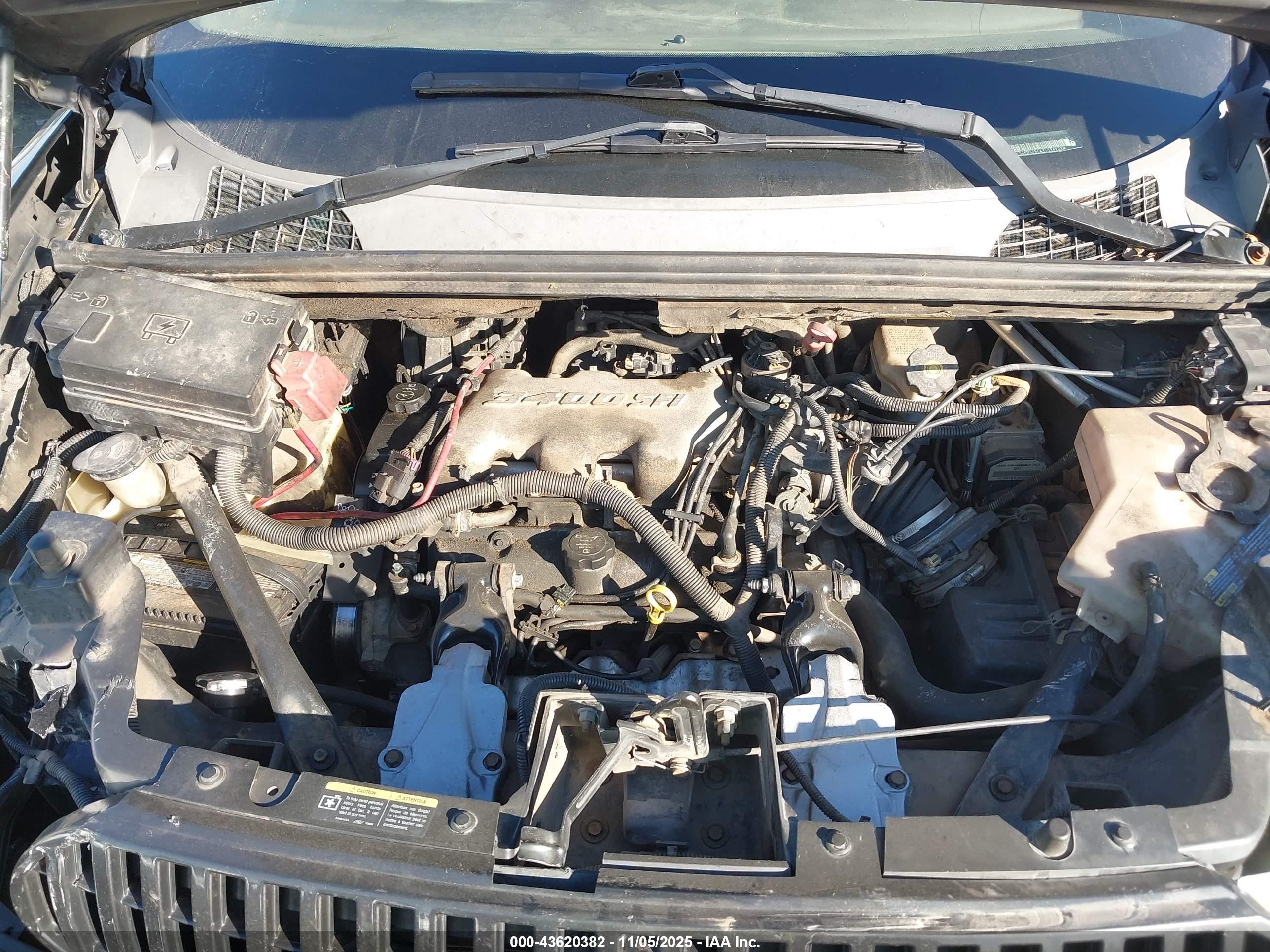 2005 Buick Rendezvous Cx Black vin: 3G5DA03E45S526208