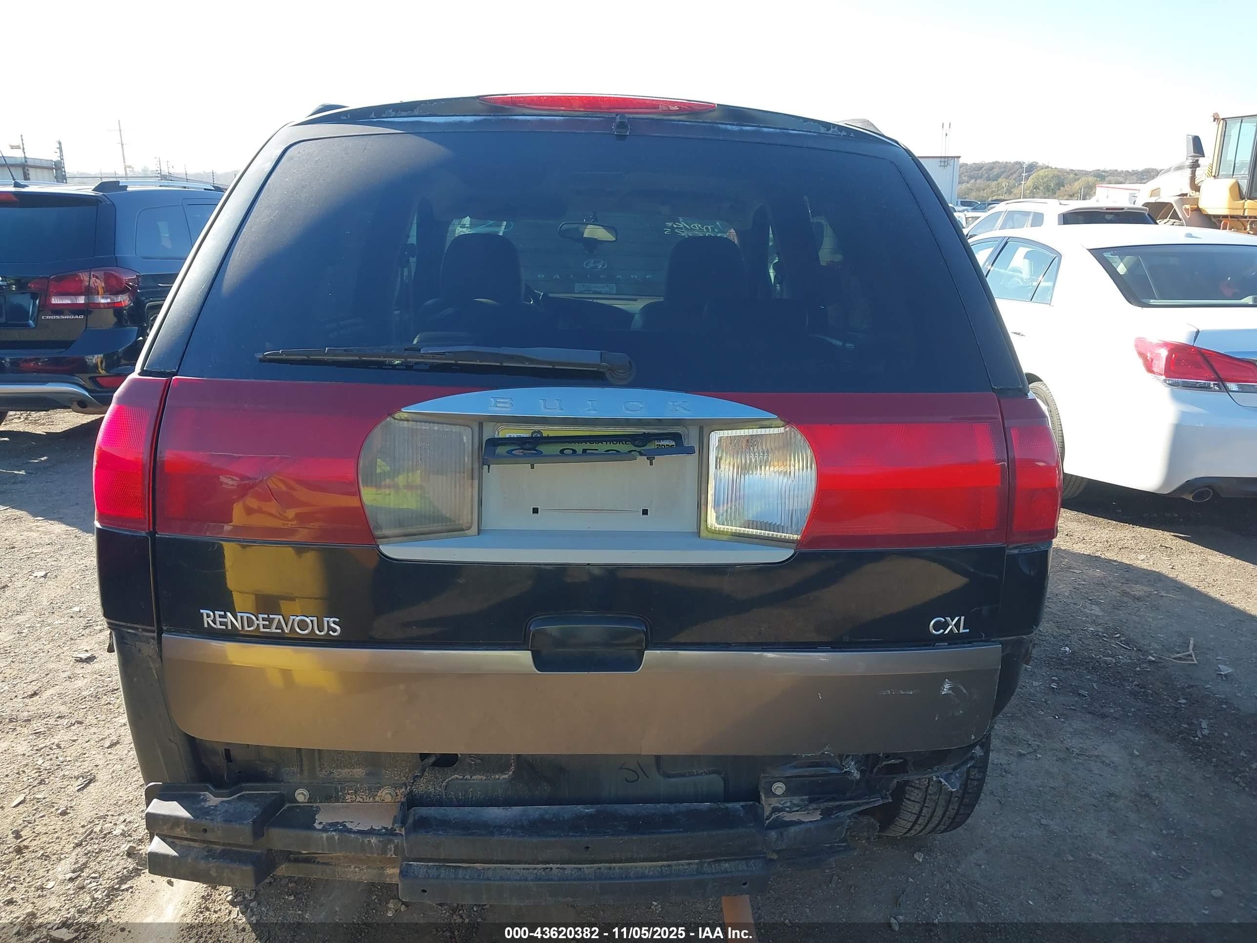 2005 Buick Rendezvous Cx Black vin: 3G5DA03E45S526208