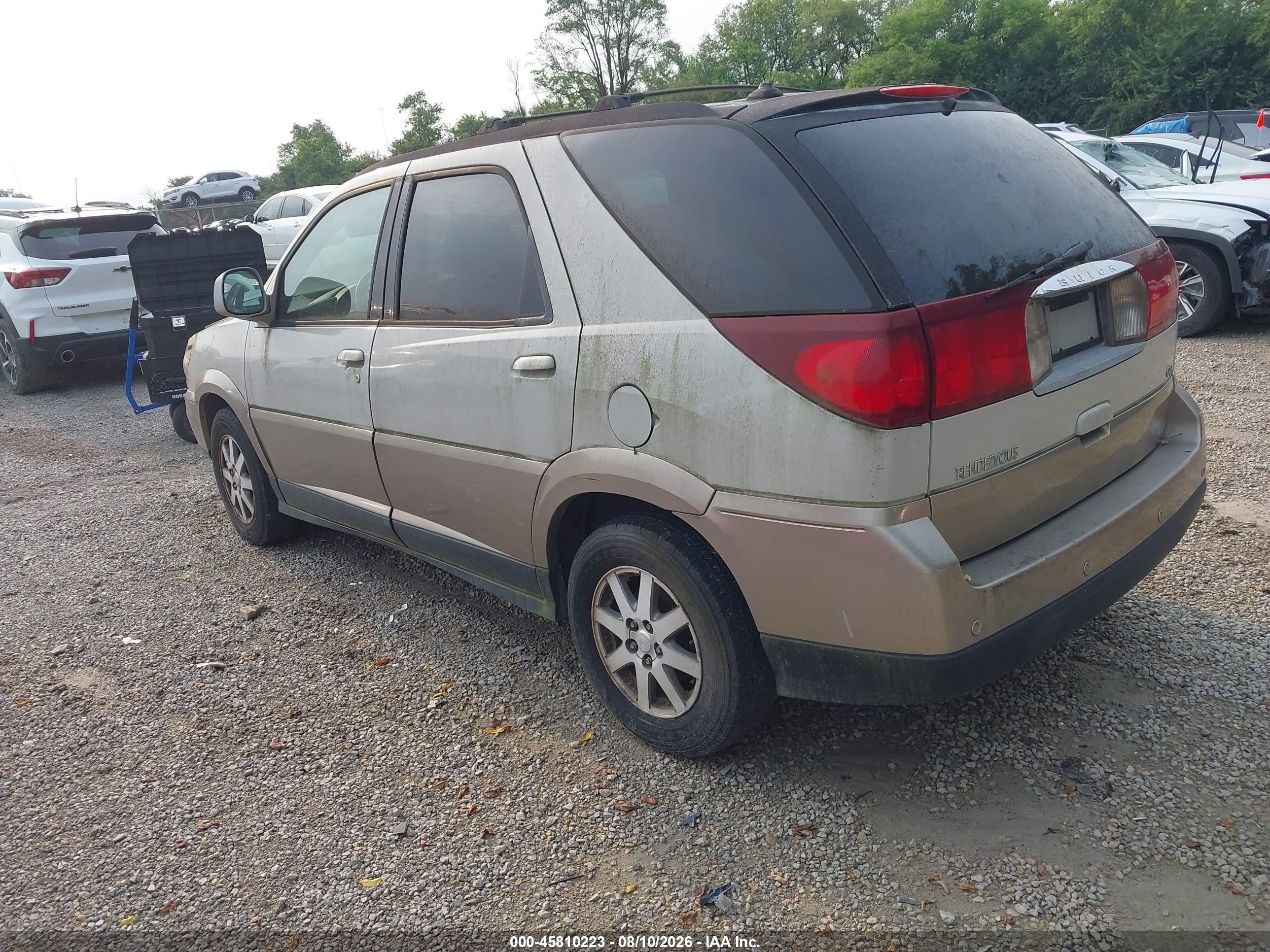 2004 Buick Rendezvous Cx White vin: 3G5DA03E54S554887