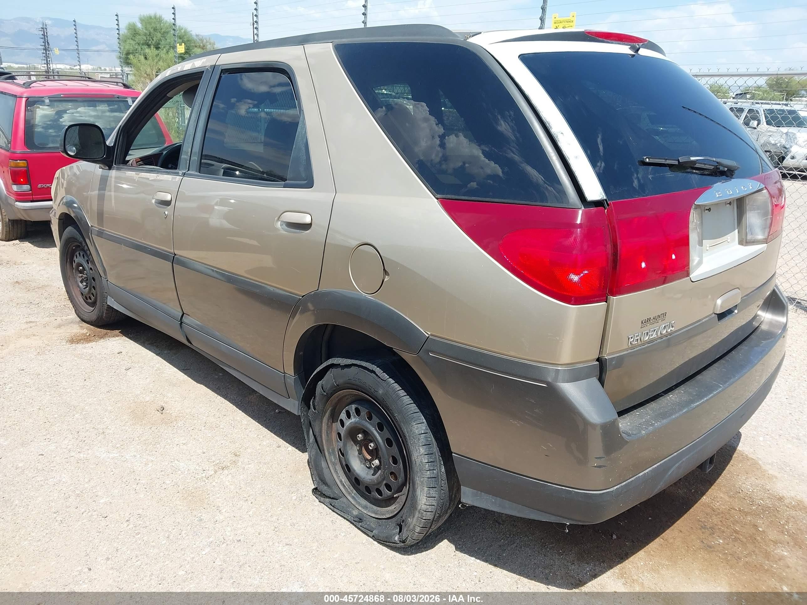 2005 Buick Rendezvous Cx Золотой vin: 3G5DA03E55S534222
