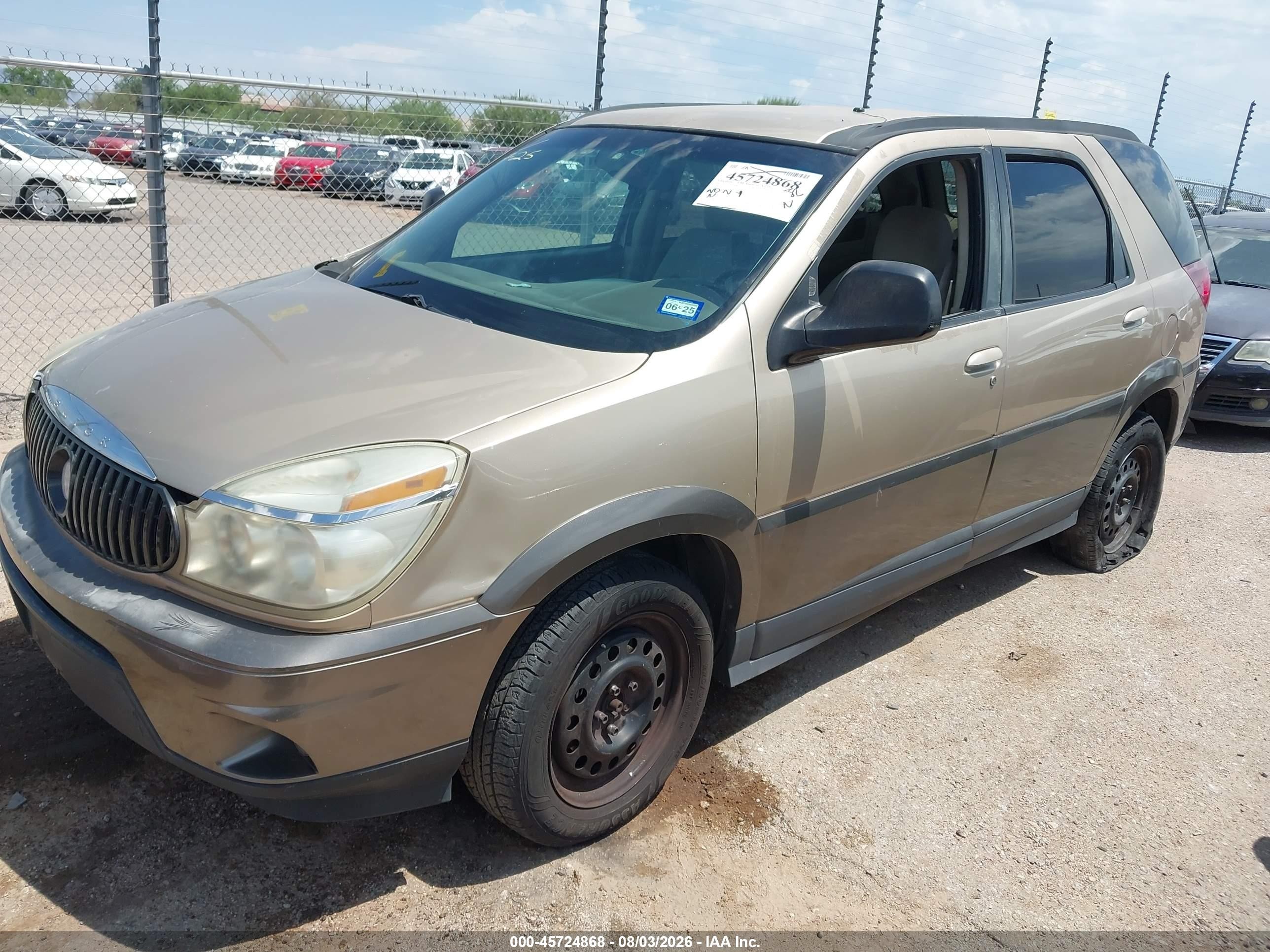 2005 Buick Rendezvous Cx Золотой vin: 3G5DA03E55S534222
