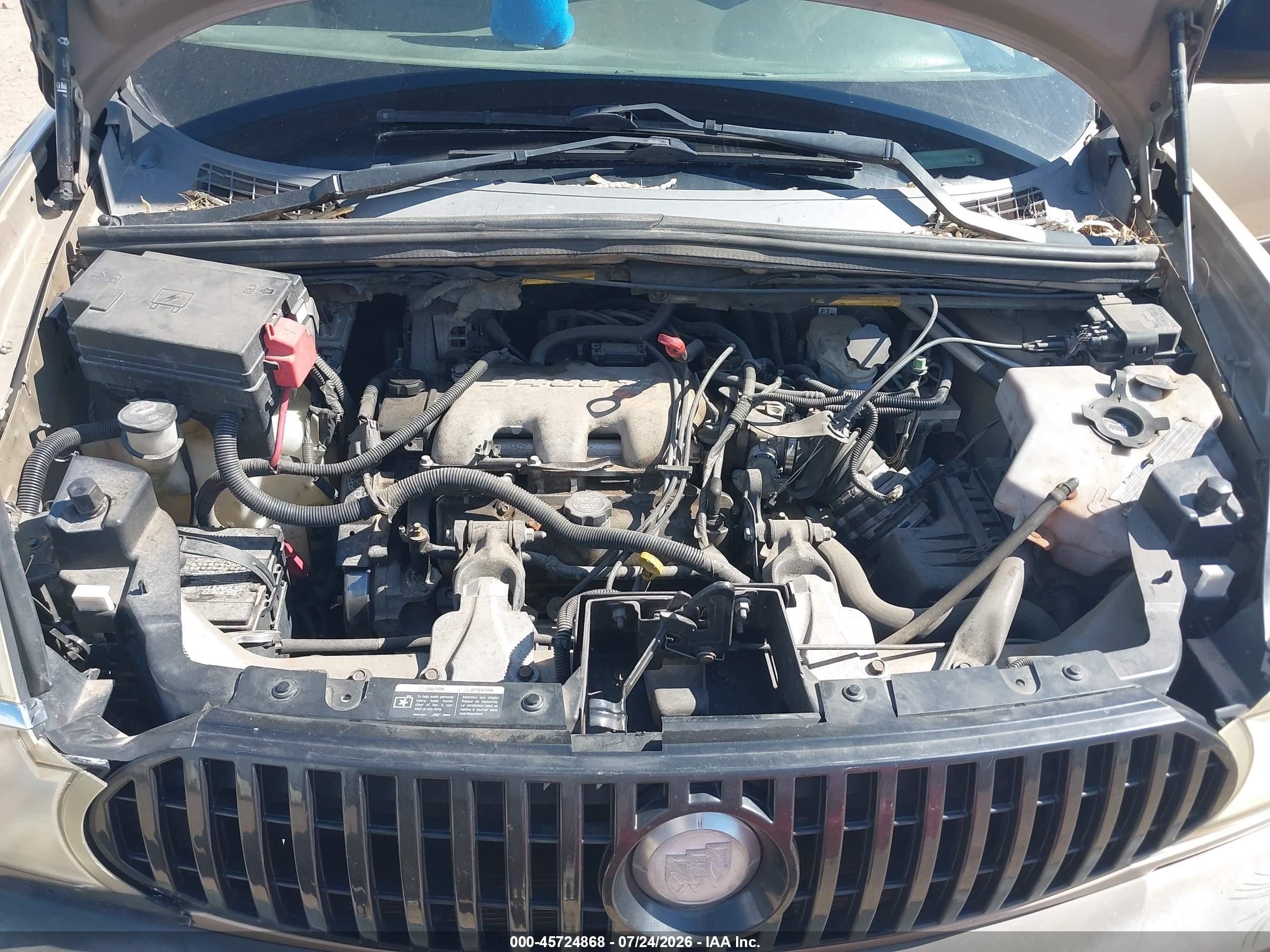 2005 Buick Rendezvous Cx Золотой vin: 3G5DA03E55S534222