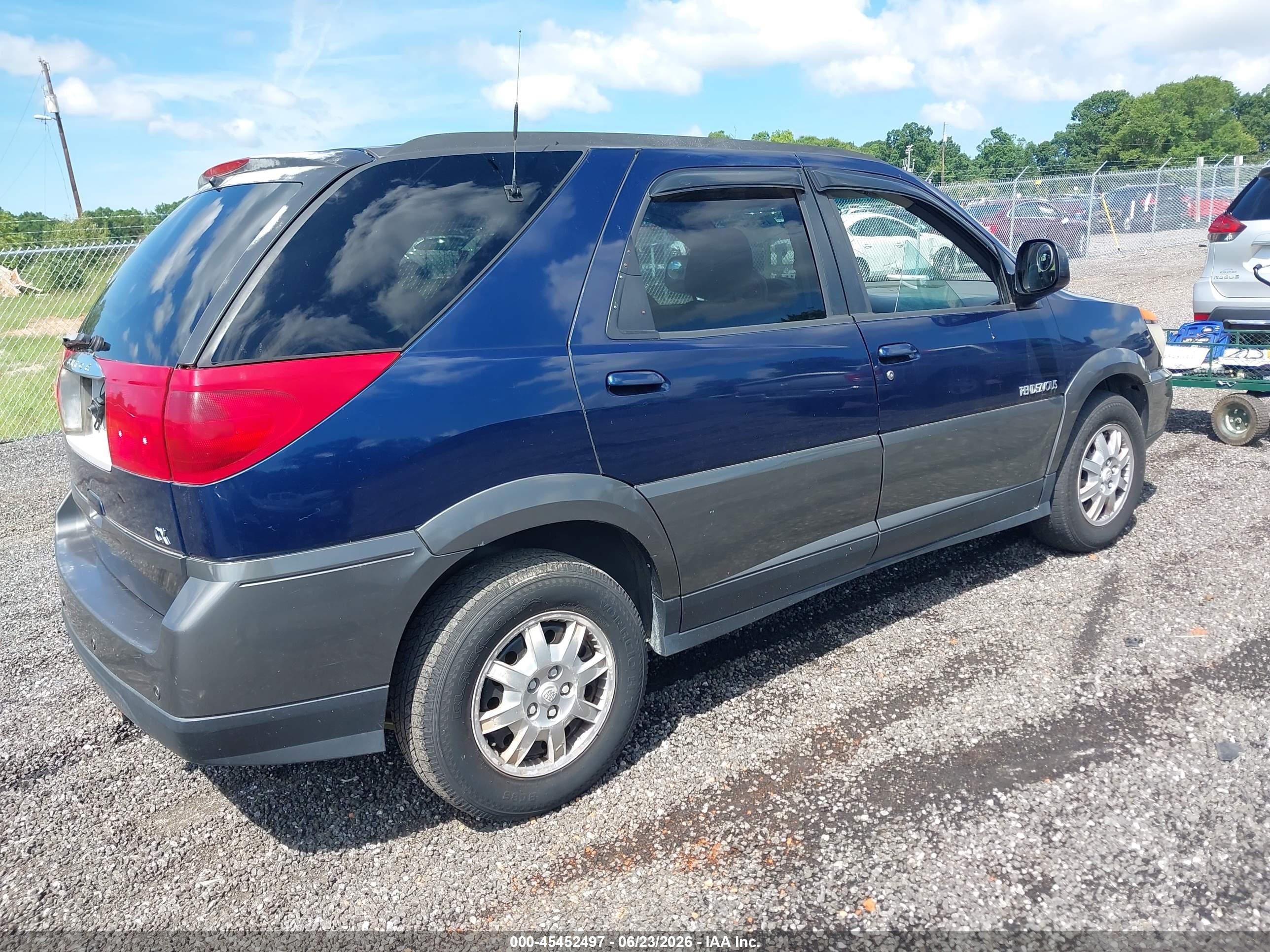 2002 Buick Rendezvous Cx Синий vin: 3G5DA03E62S500057