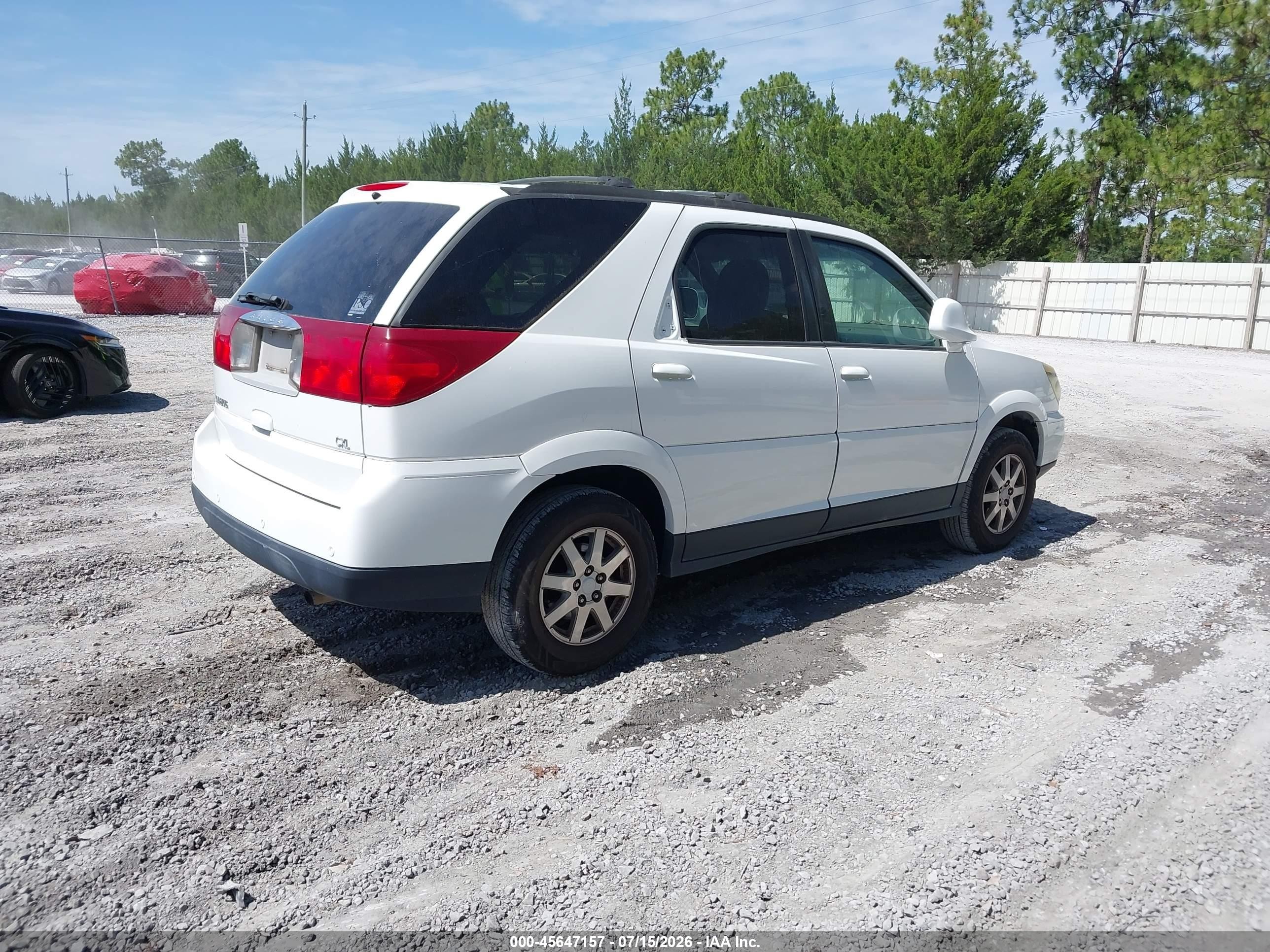 2004 Buick Rendezvous Cx White vin: 3G5DA03E74S526153