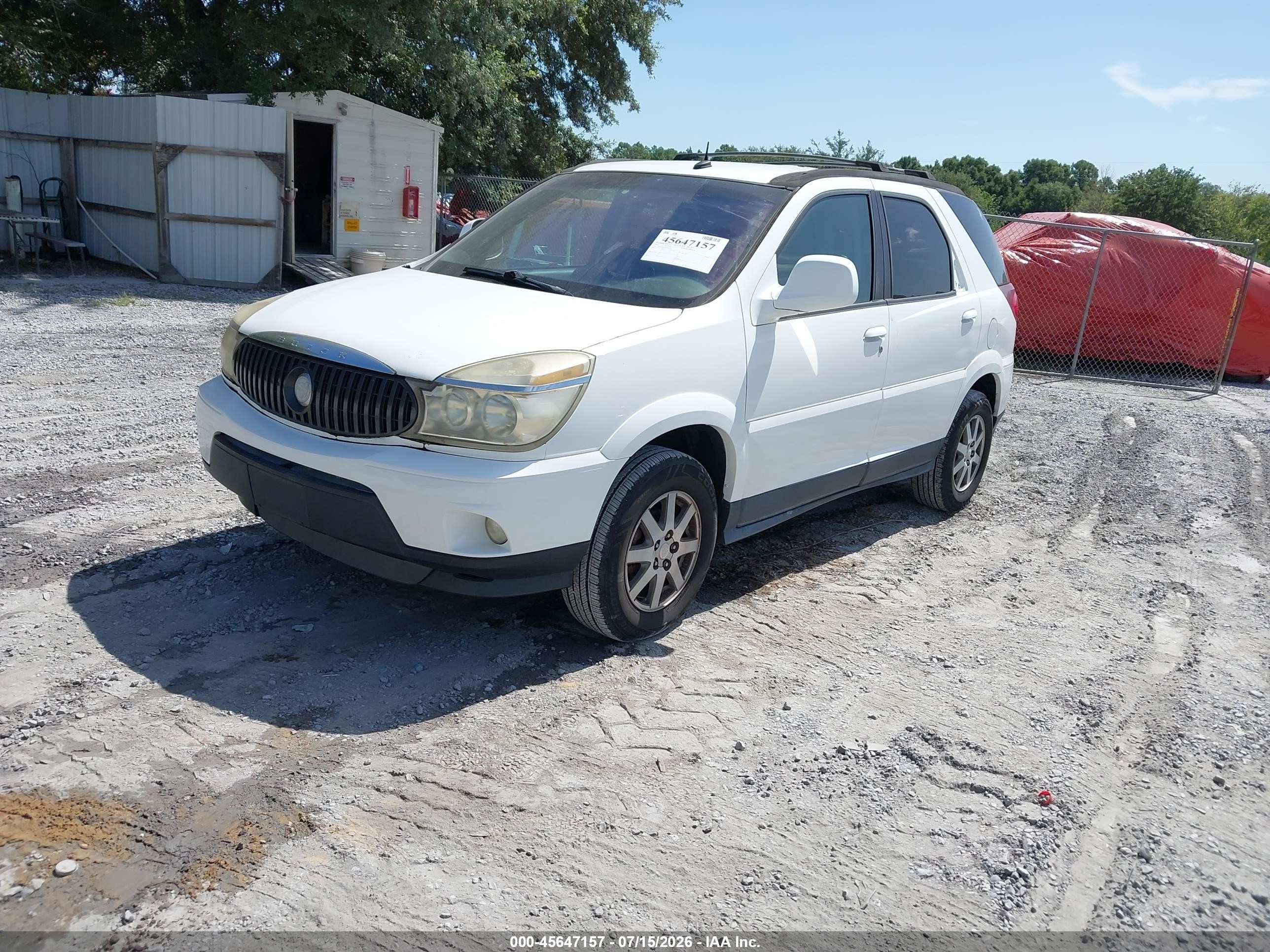 2004 Buick Rendezvous Cx White vin: 3G5DA03E74S526153