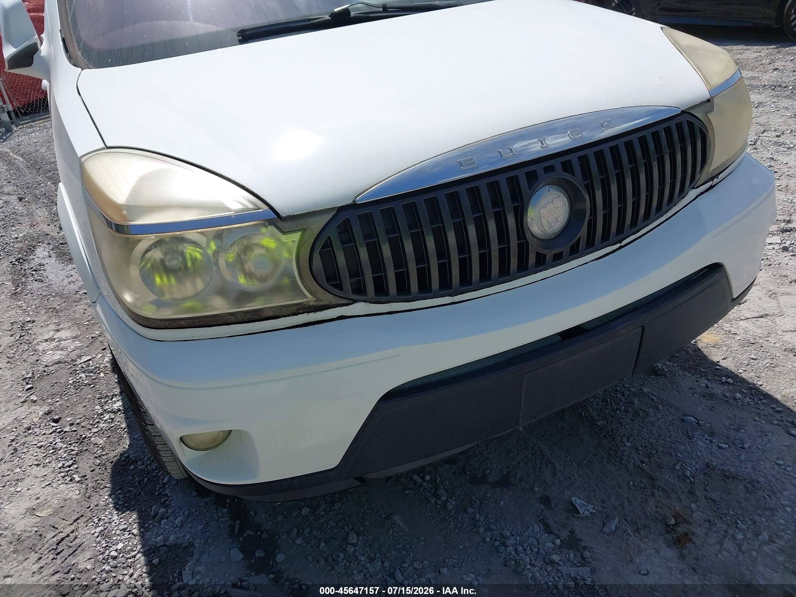 2004 Buick Rendezvous Cx White vin: 3G5DA03E74S526153