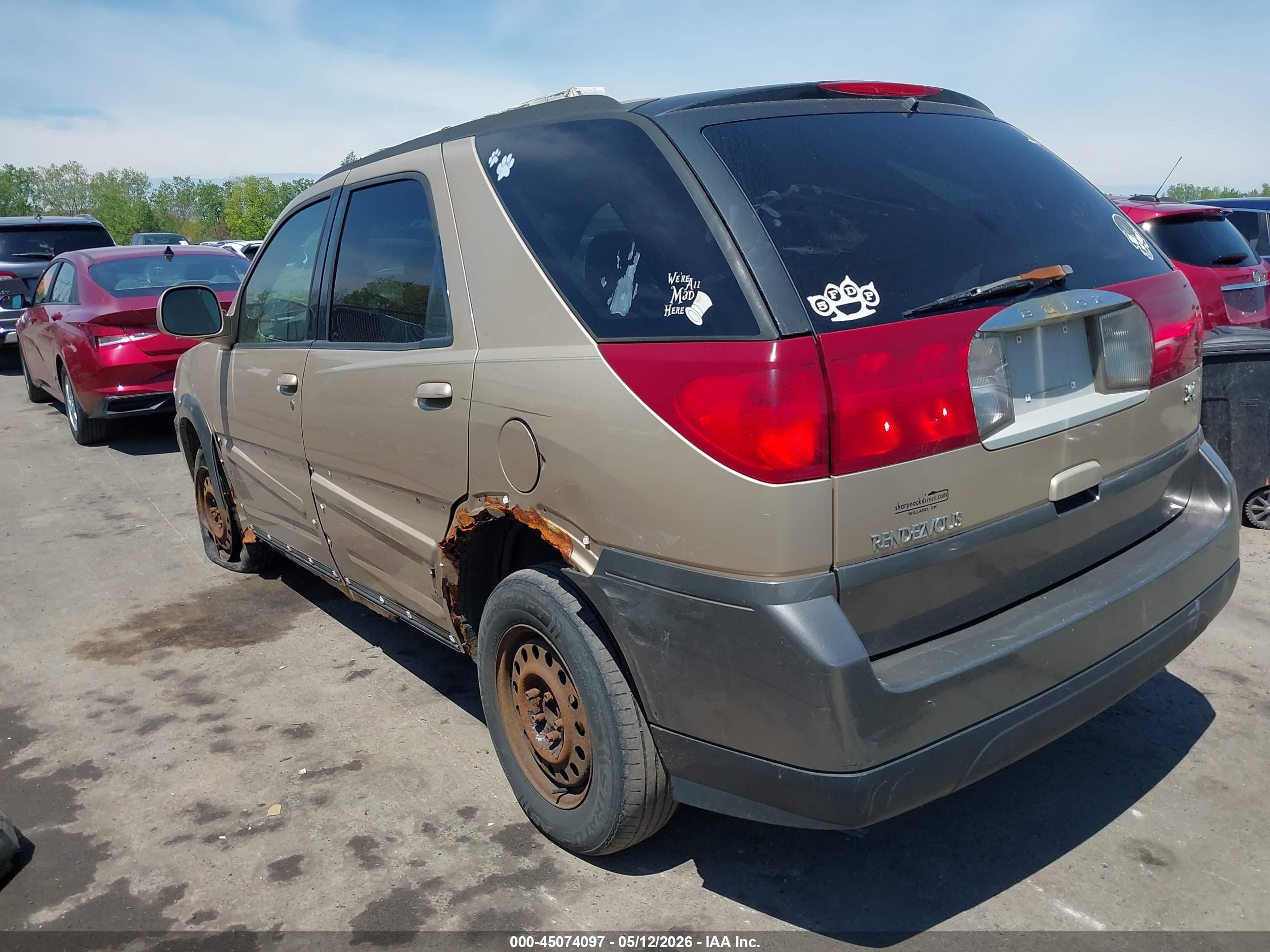 2004 Buick Rendezvous Cx Beige vin: 3G5DA03E74S584702