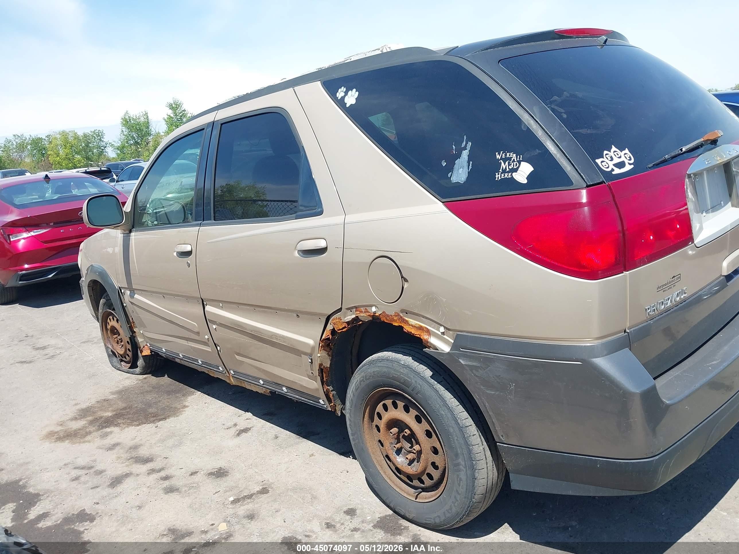 2004 Buick Rendezvous Cx Beige vin: 3G5DA03E74S584702