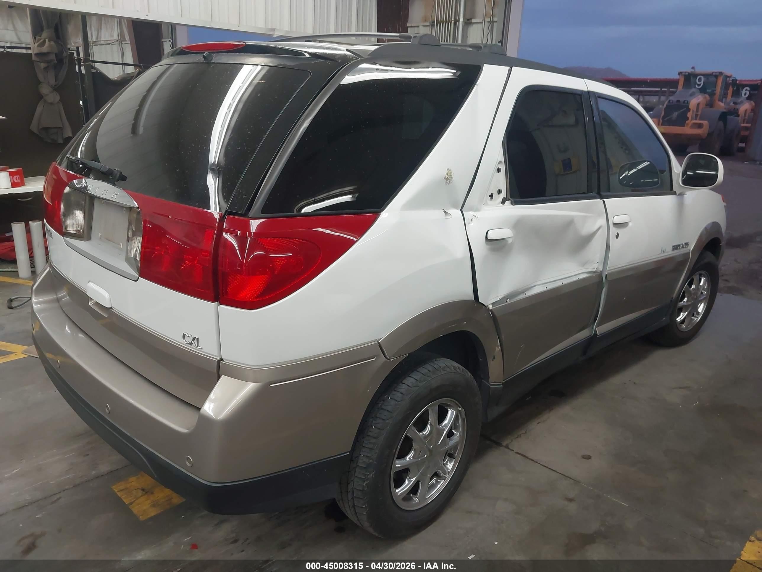 2003 Buick Rendezvous Cxl White vin: 3G5DA03E83S563064