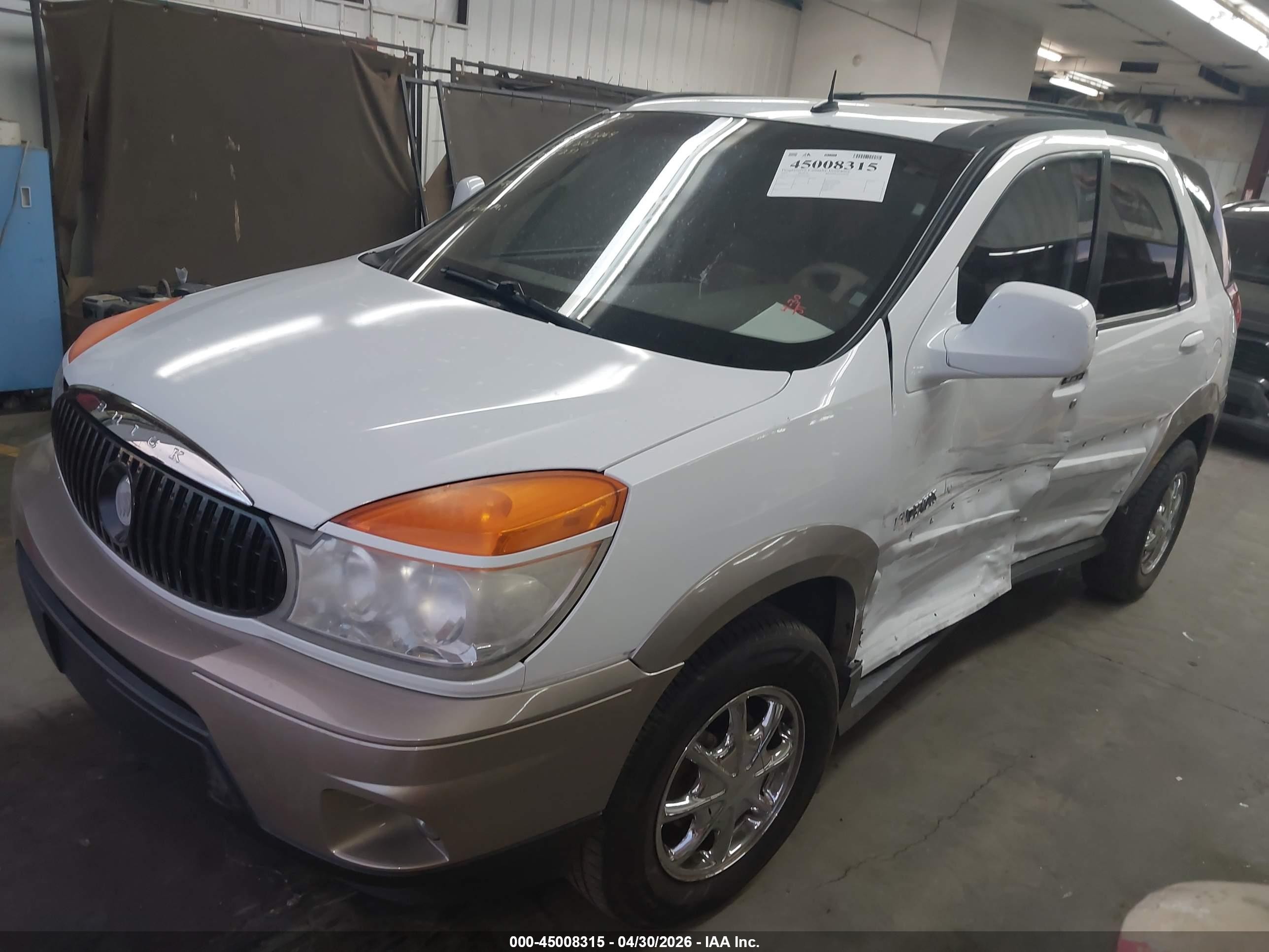 2003 Buick Rendezvous Cxl White vin: 3G5DA03E83S563064