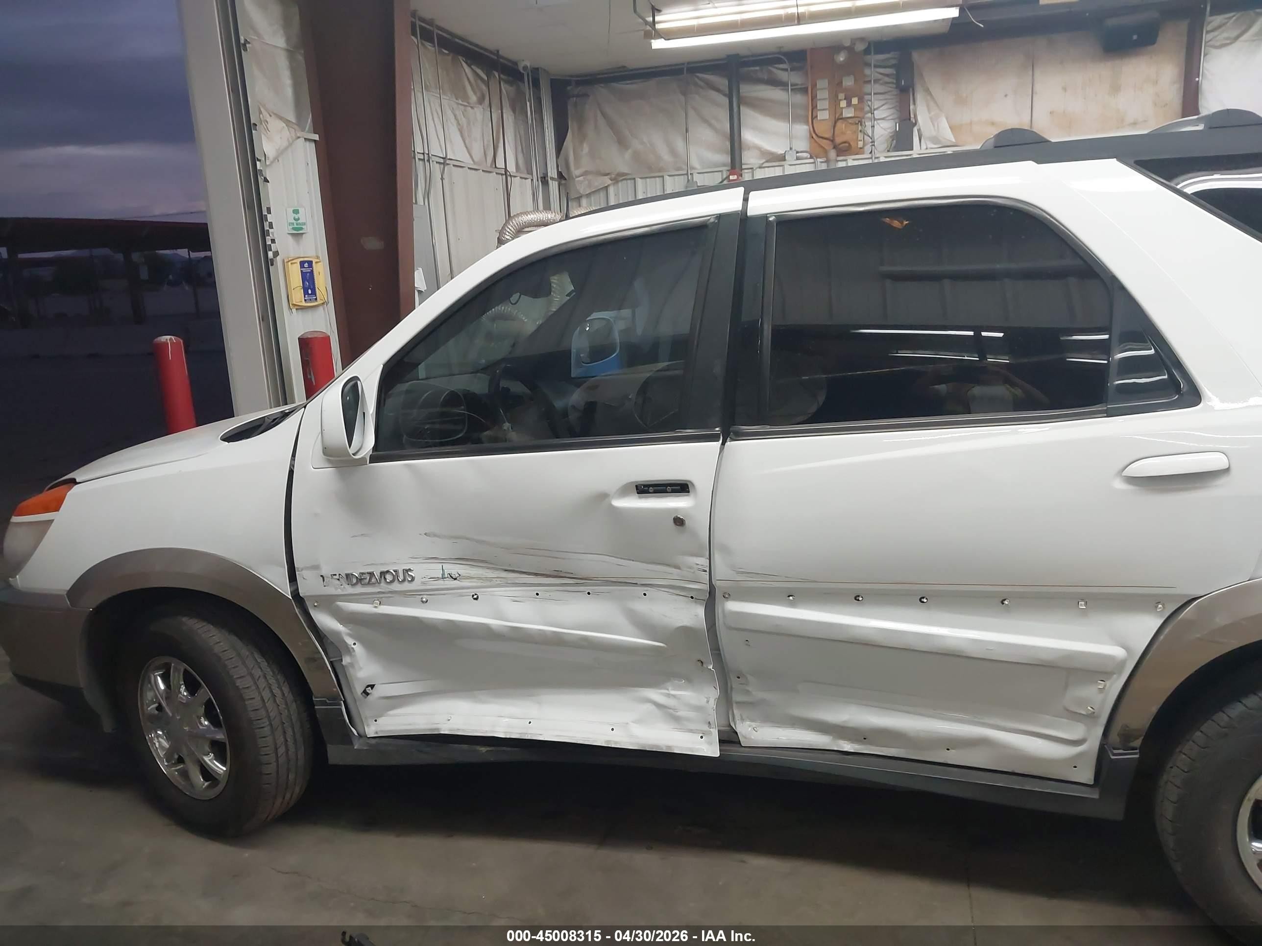 2003 Buick Rendezvous Cxl White vin: 3G5DA03E83S563064