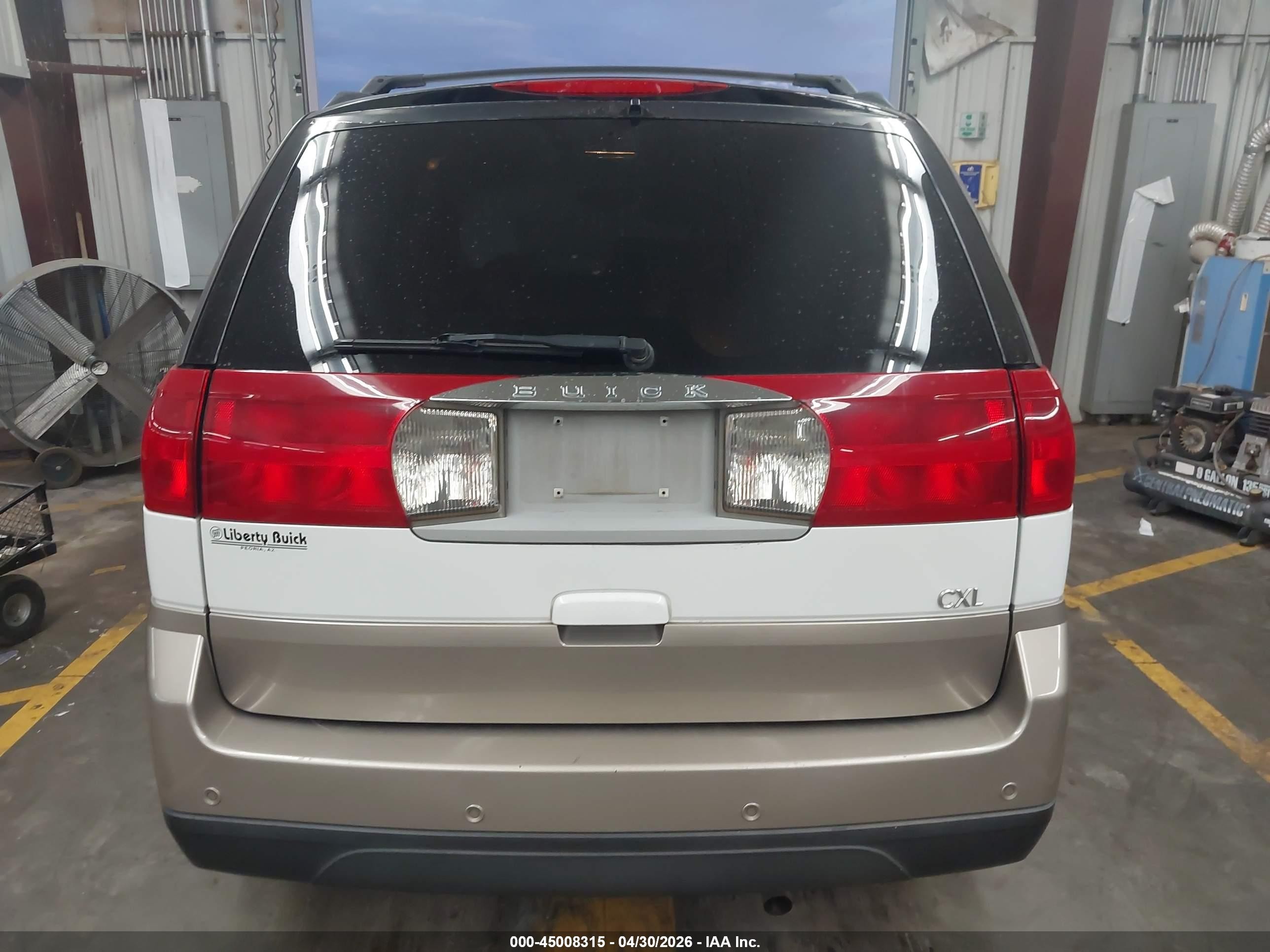 2003 Buick Rendezvous Cxl White vin: 3G5DA03E83S563064