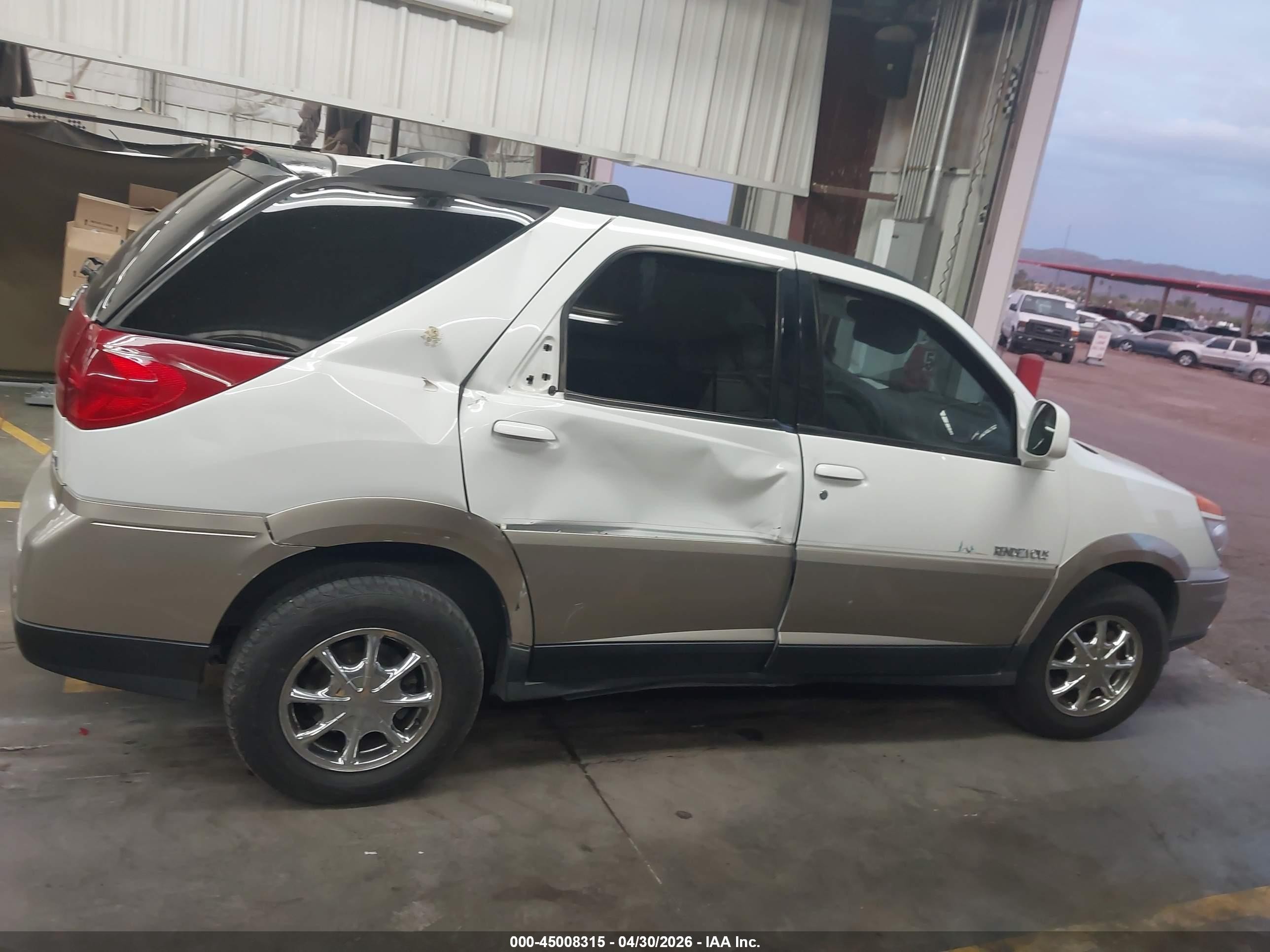2003 Buick Rendezvous Cxl White vin: 3G5DA03E83S563064