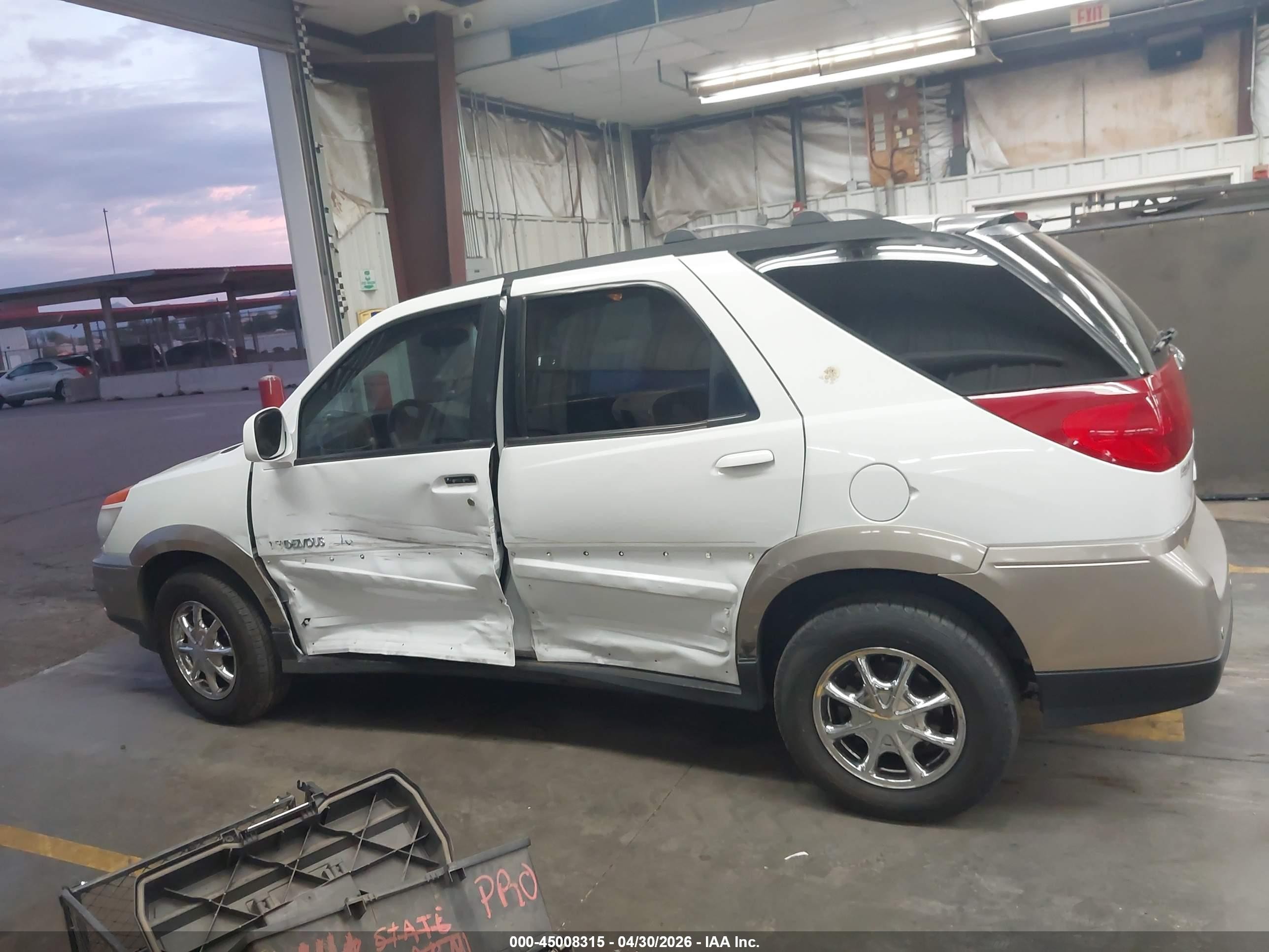 2003 Buick Rendezvous Cxl White vin: 3G5DA03E83S563064