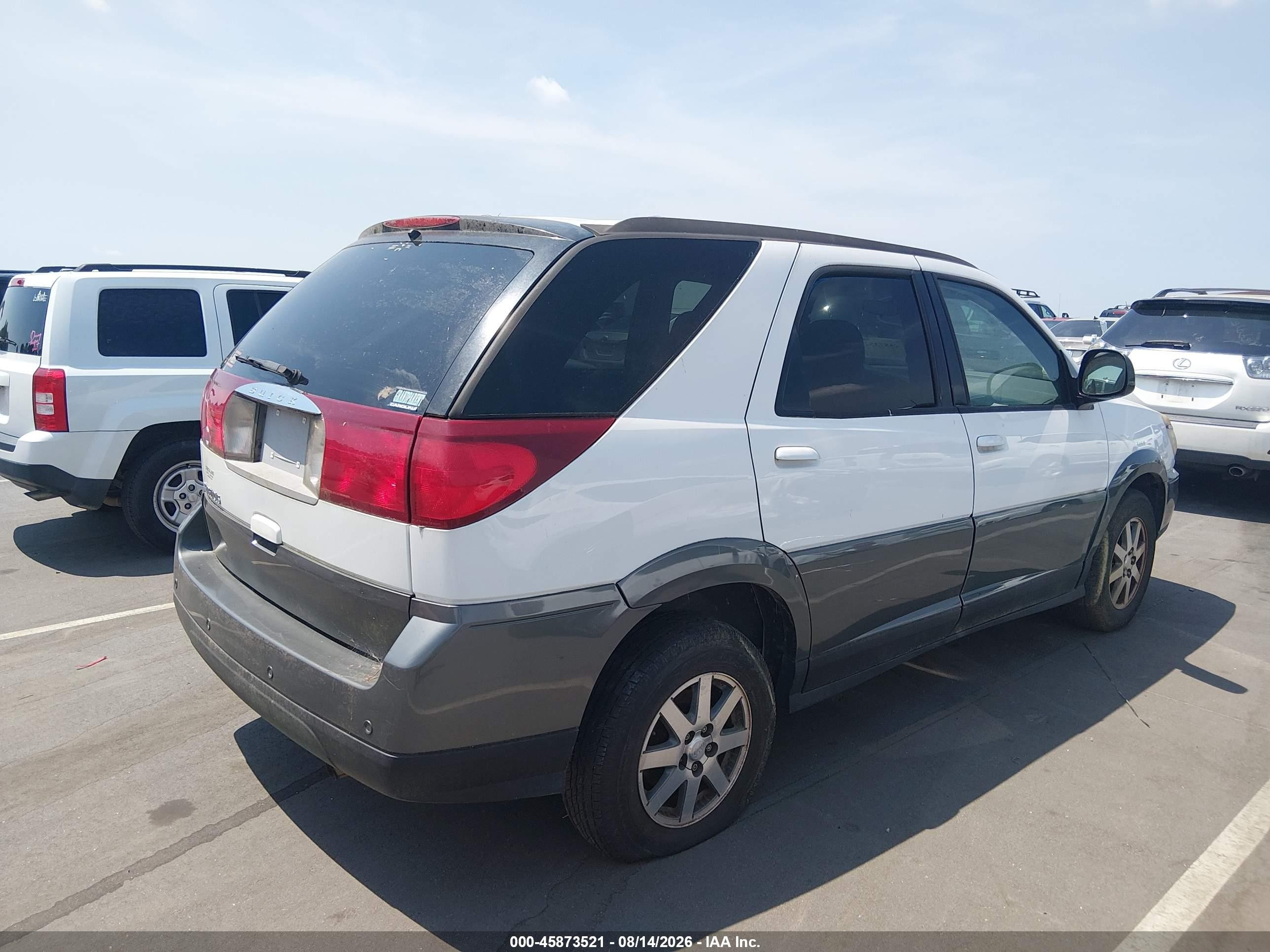 2004 Buick Rendezvous Cx White vin: 3G5DA03E84S521012