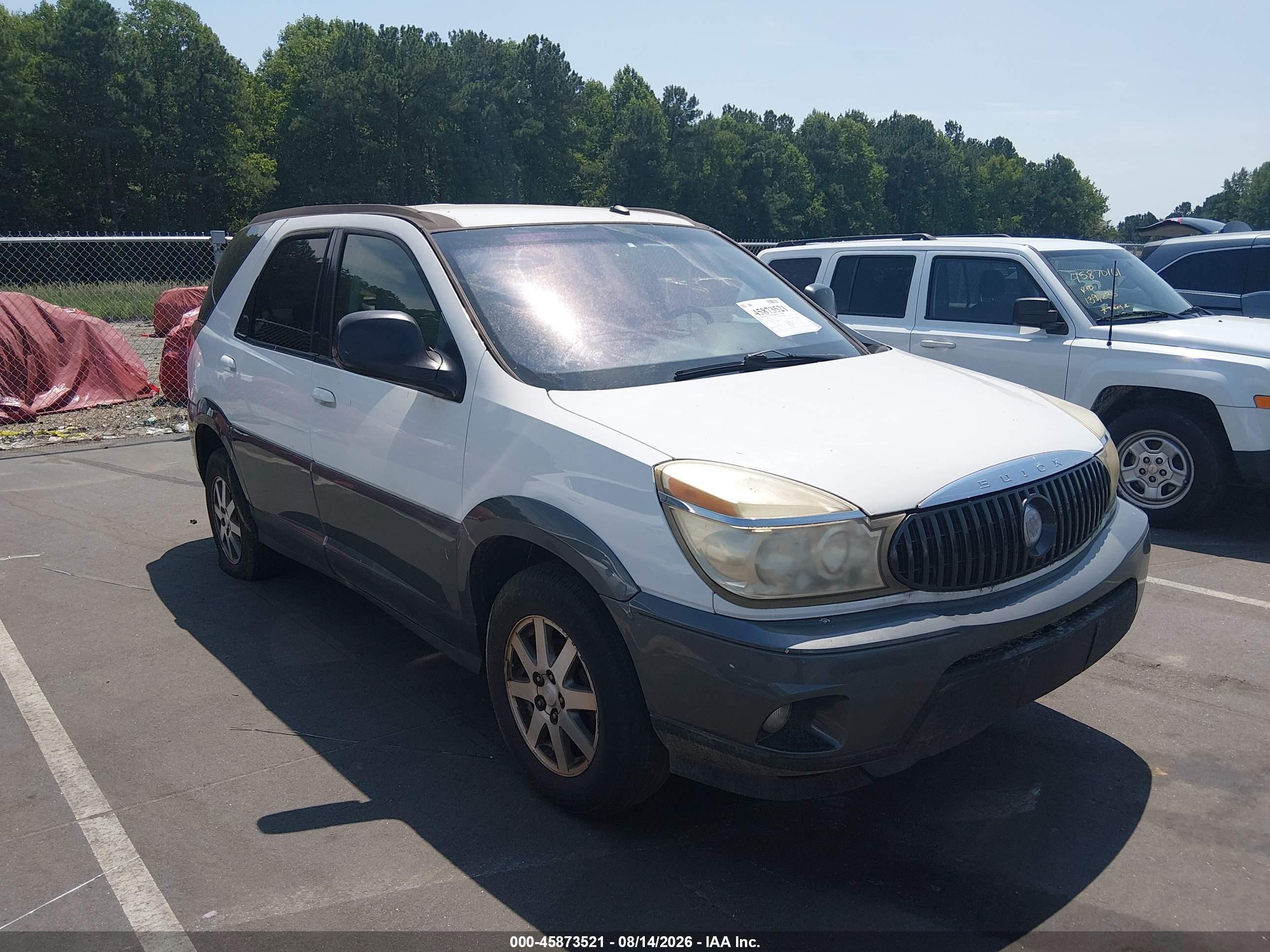 2004 Buick Rendezvous Cx White vin: 3G5DA03E84S521012