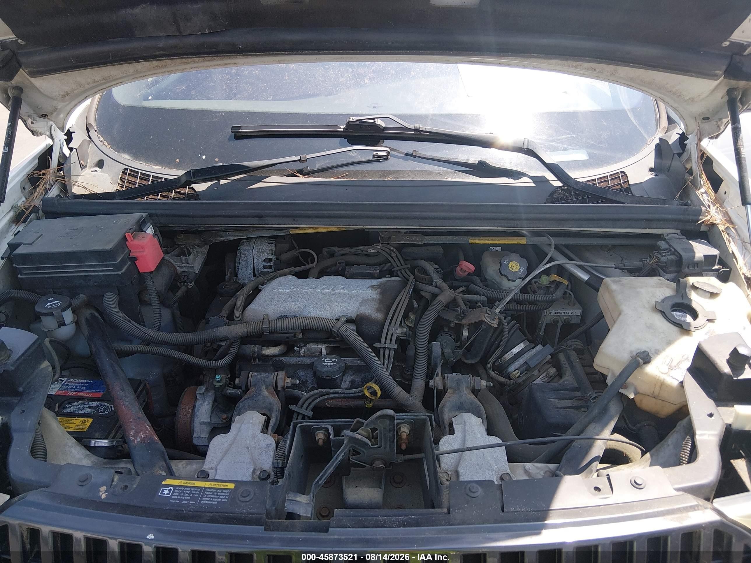 2004 Buick Rendezvous Cx White vin: 3G5DA03E84S521012